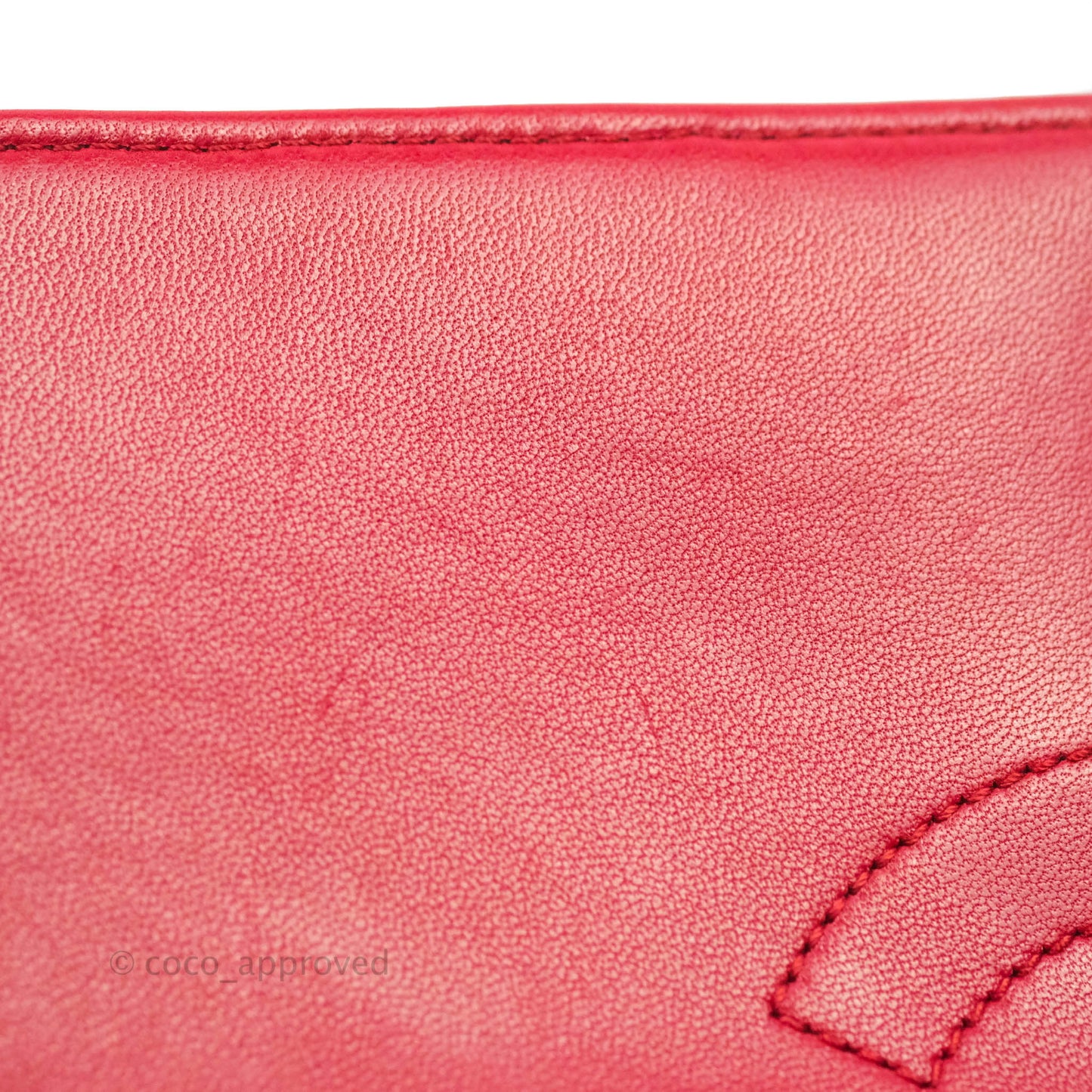 Chanel Small Quilted Trendy CC Red Lambskin Gold Hardware