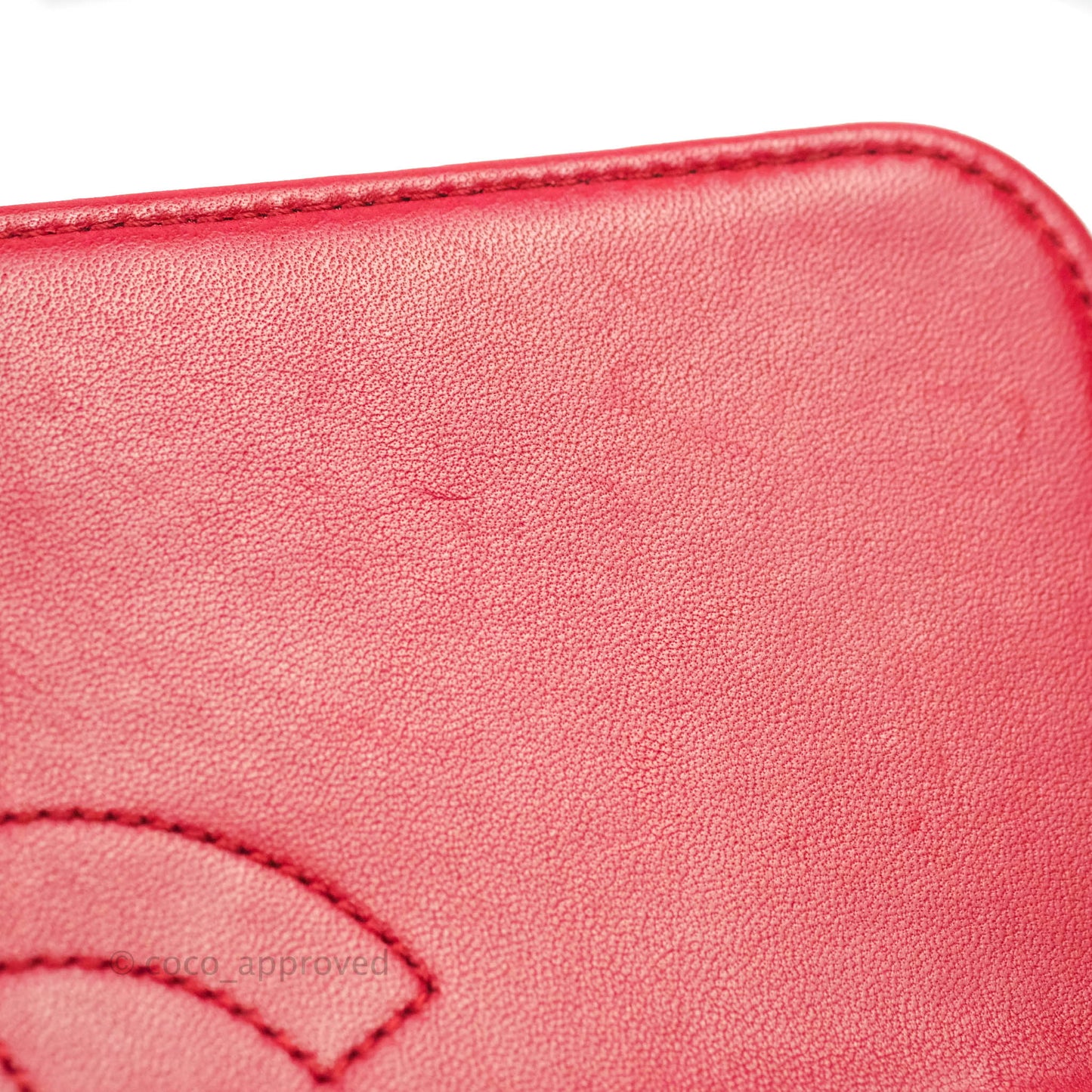 Chanel Small Quilted Trendy CC Red Lambskin Gold Hardware