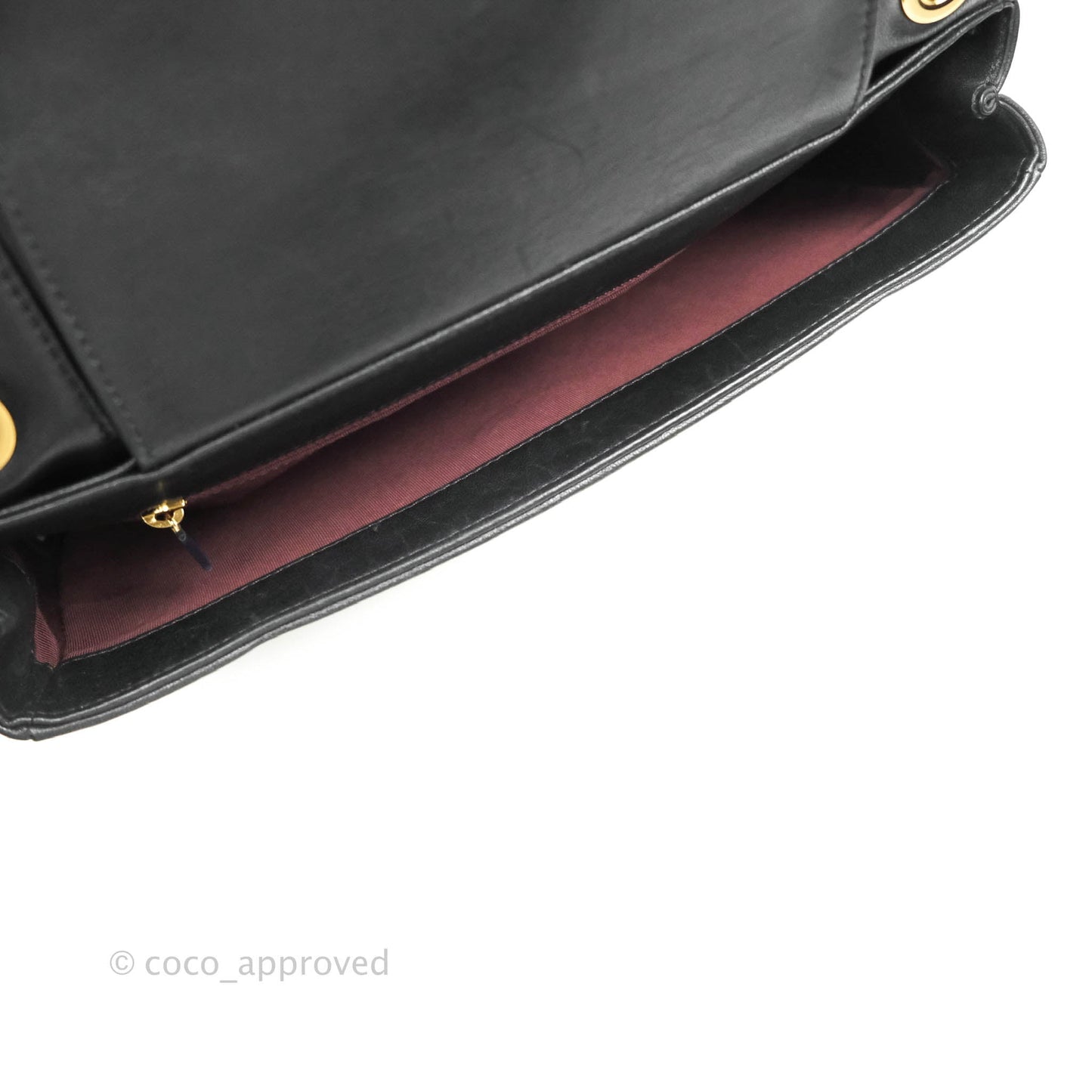 Chanel Mademoiselle Flap Bag Black Calfskin Gold Hardware