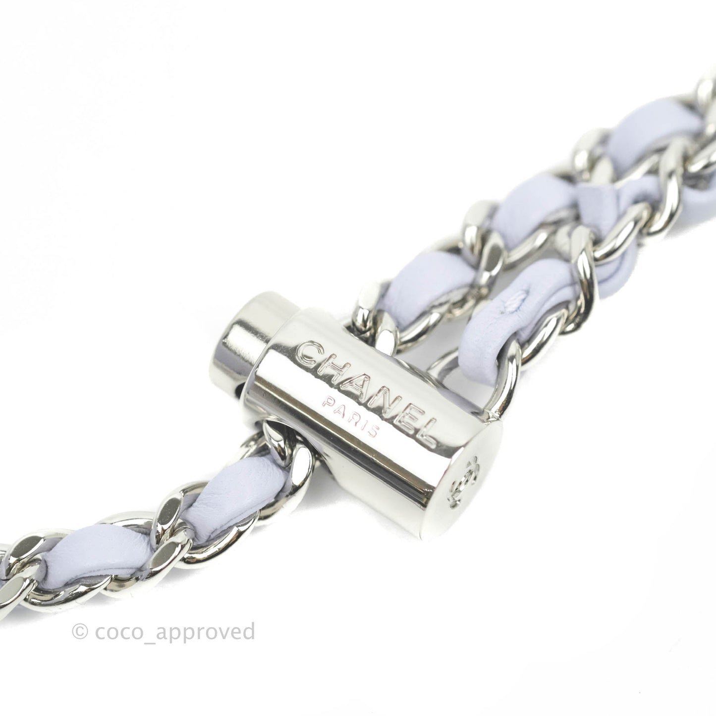 Chanel Quilted My Perfect Mini With Pearl Lilac Lambskin Silver Hardware