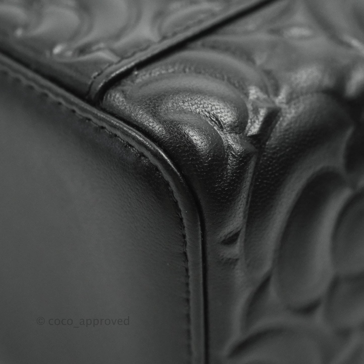 Chanel Vanity Rectangular Camellia Embossed Black Lambskin Gold Hardware