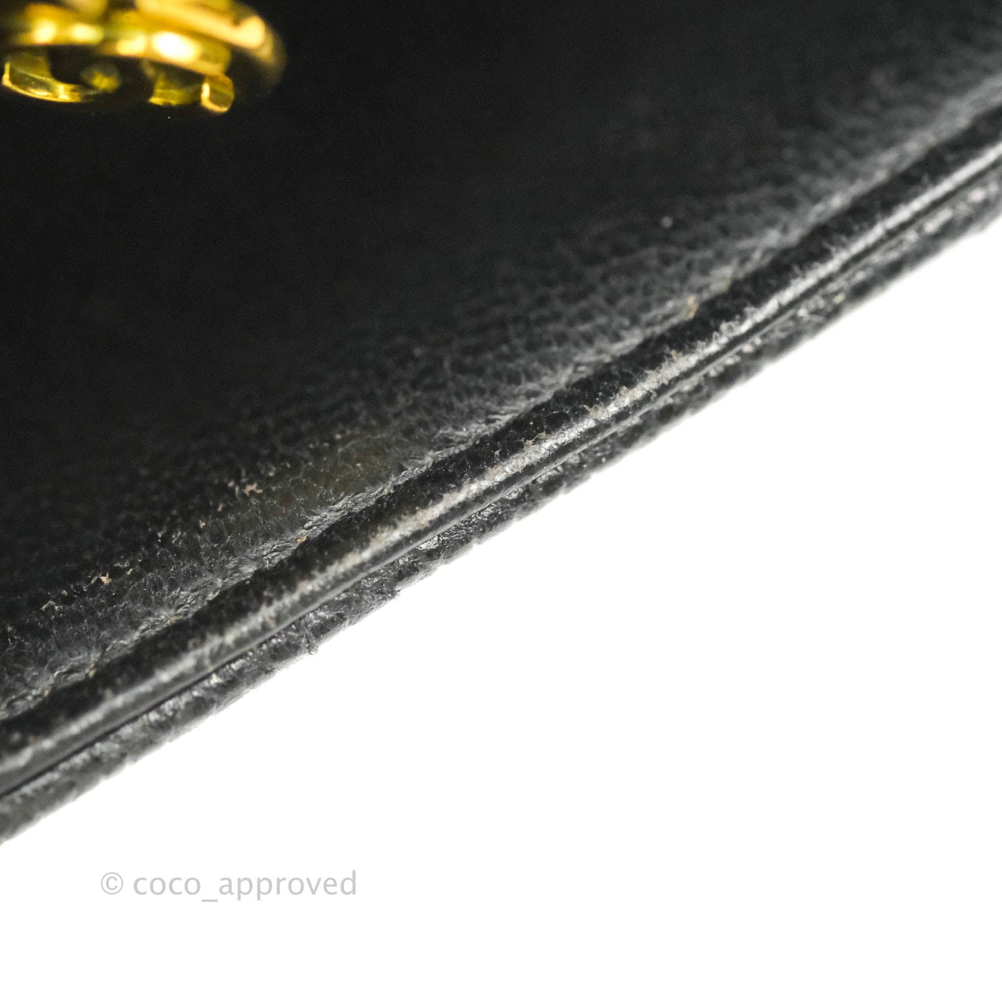 Chanel Small Vintage Quilted Classic Diana Flap Bag Black Caviar 24K Gold Hardware