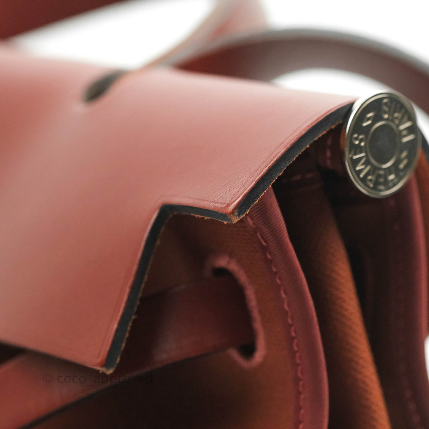 Hermès Herbag Zip 31 Rouge H Palladium Hardware