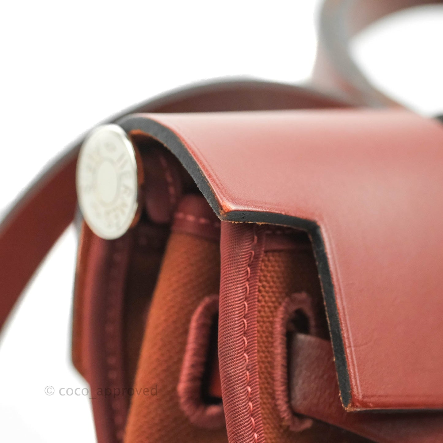 Hermès Herbag Zip 31 Rouge H Palladium Hardware