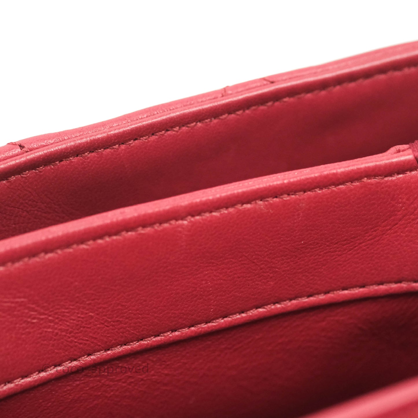Chanel Small Quilted Trendy CC Red Lambskin Gold Hardware