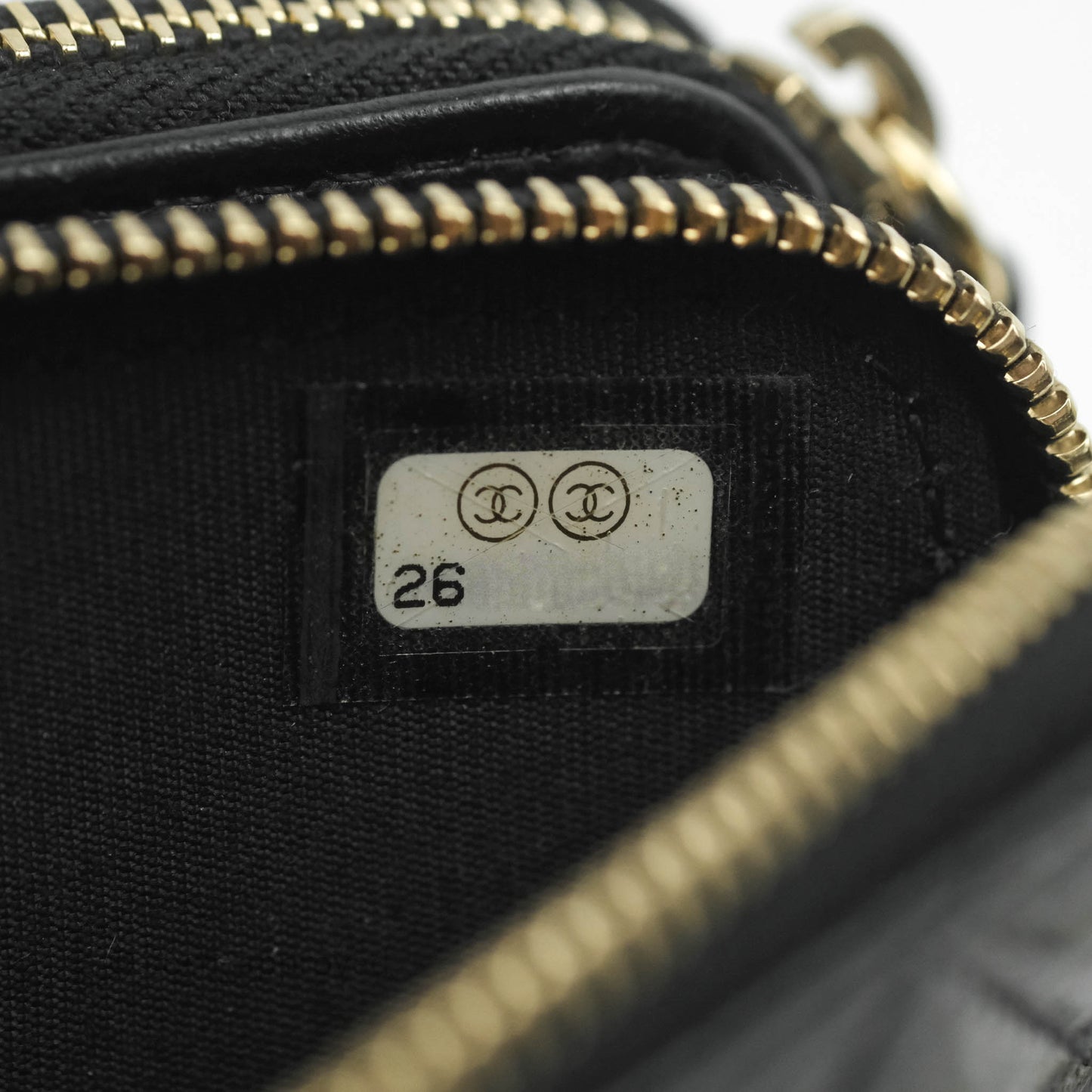 Chanel Pearl Charm Clutch With Chain Black Shiny Calfskin Gold Hardware