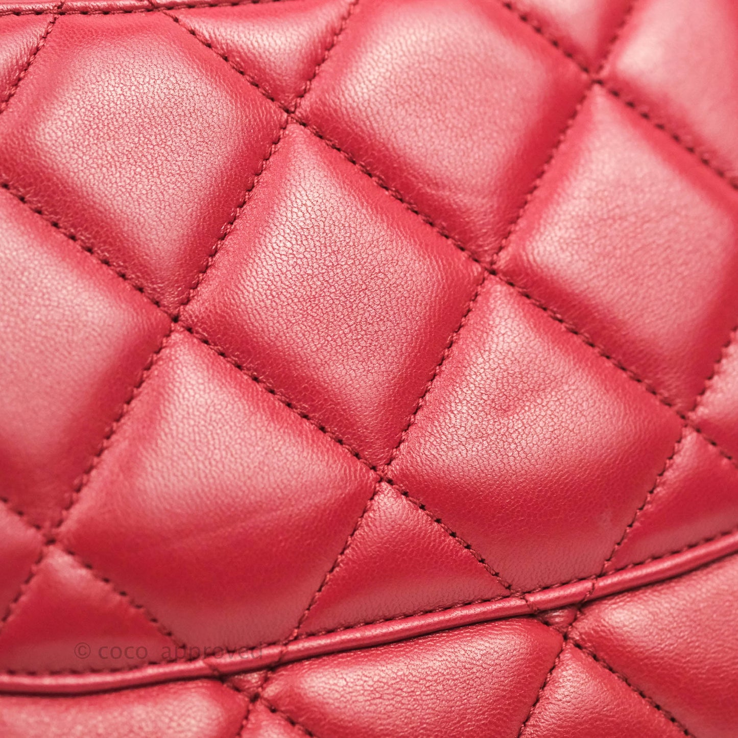 Chanel Small Quilted Trendy CC Red Lambskin Gold Hardware