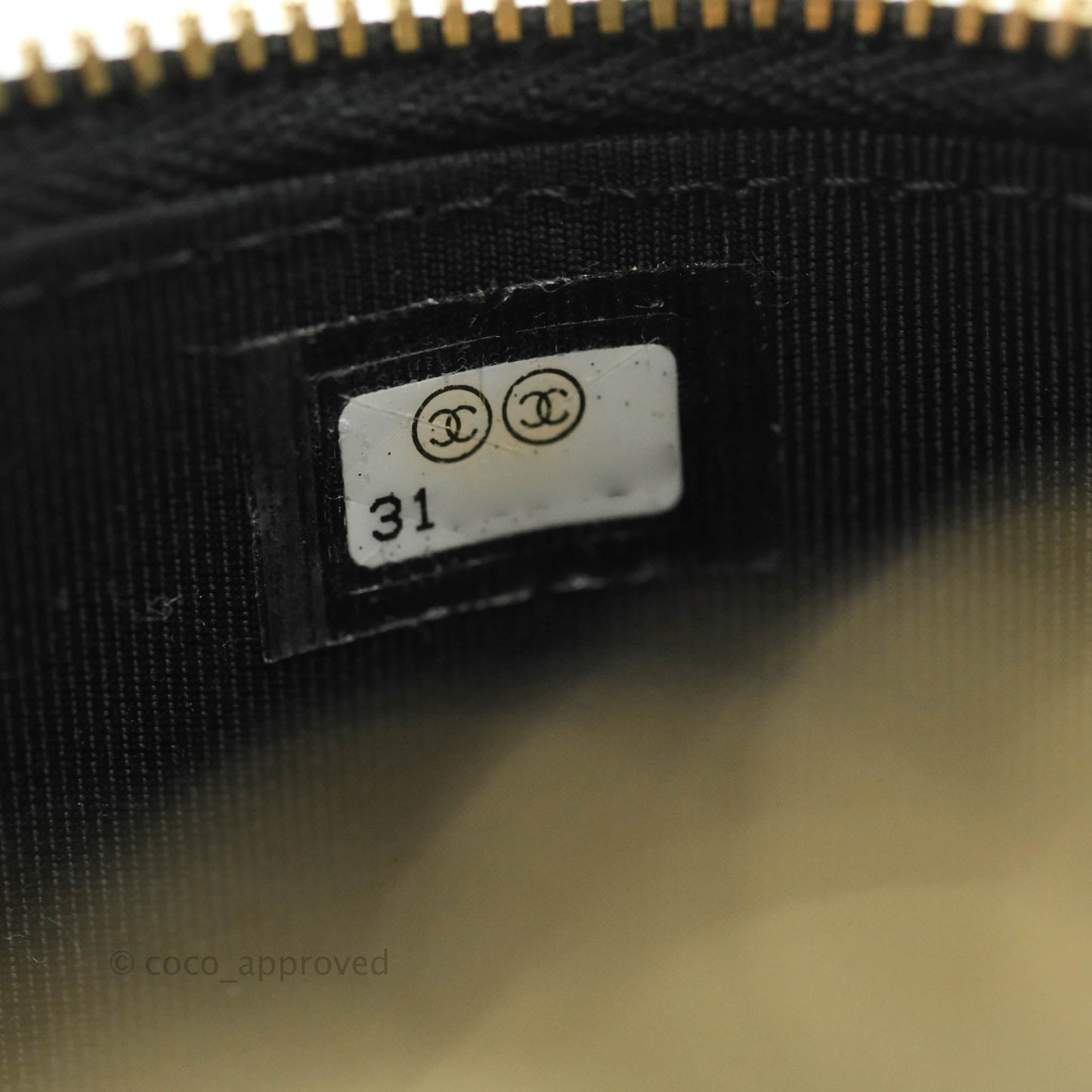 Chanel Vanity Rectangular Camellia Embossed Black Lambskin Gold Hardware