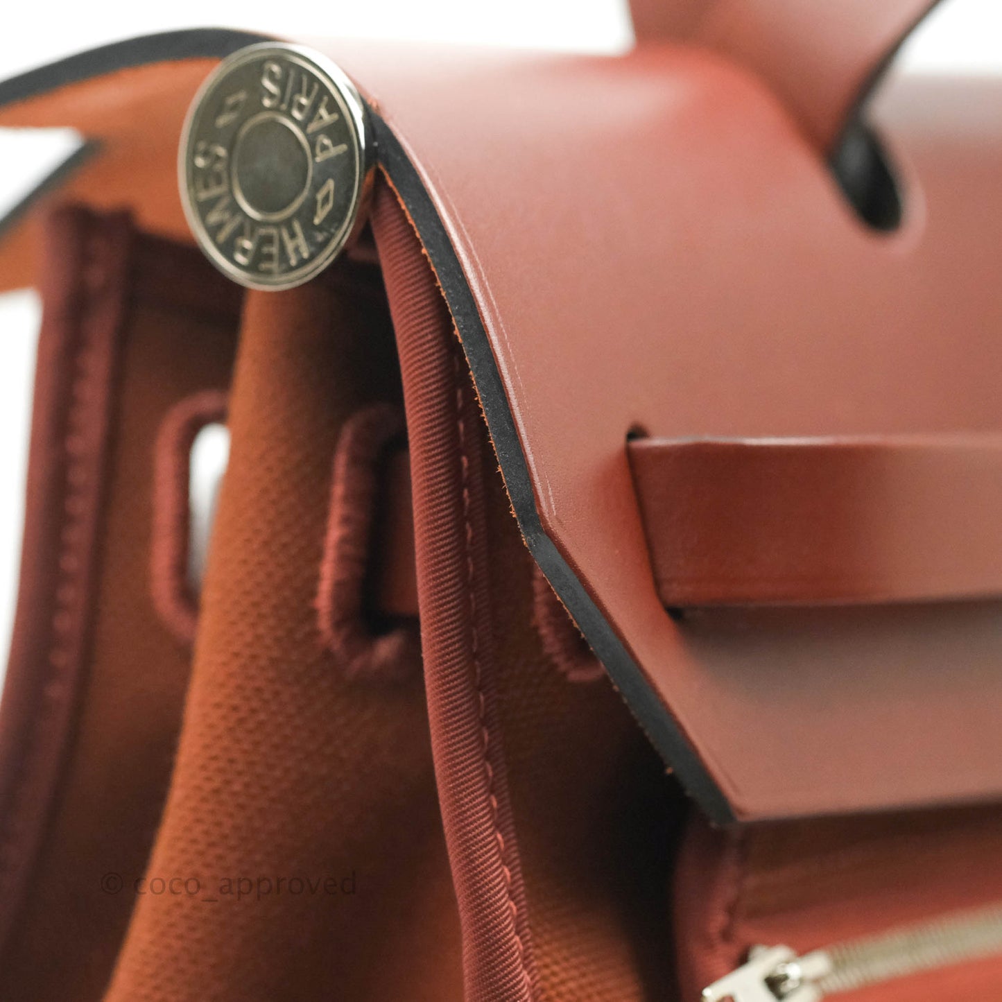 Hermès Herbag Zip 31 Rouge H Palladium Hardware