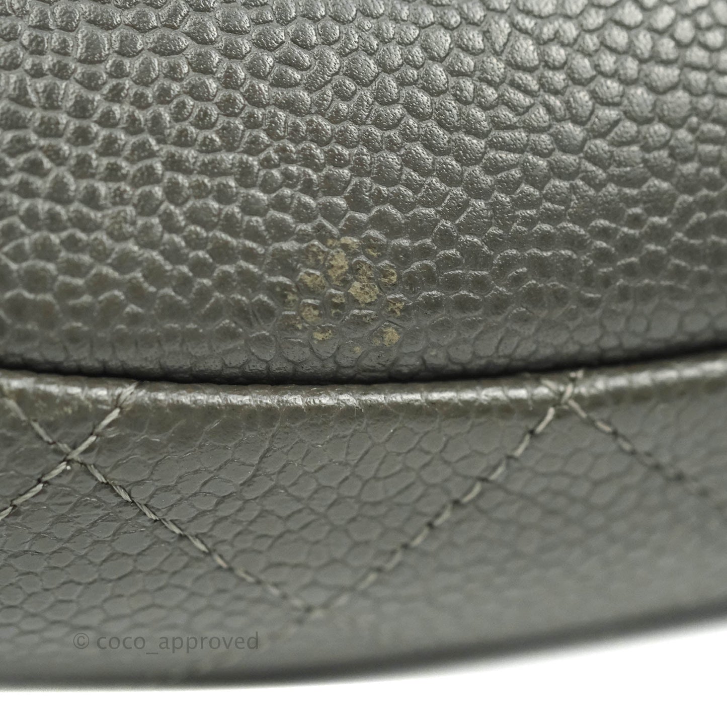 Chanel Wallet on Chain Dark Grey Caviar Silver Hardware