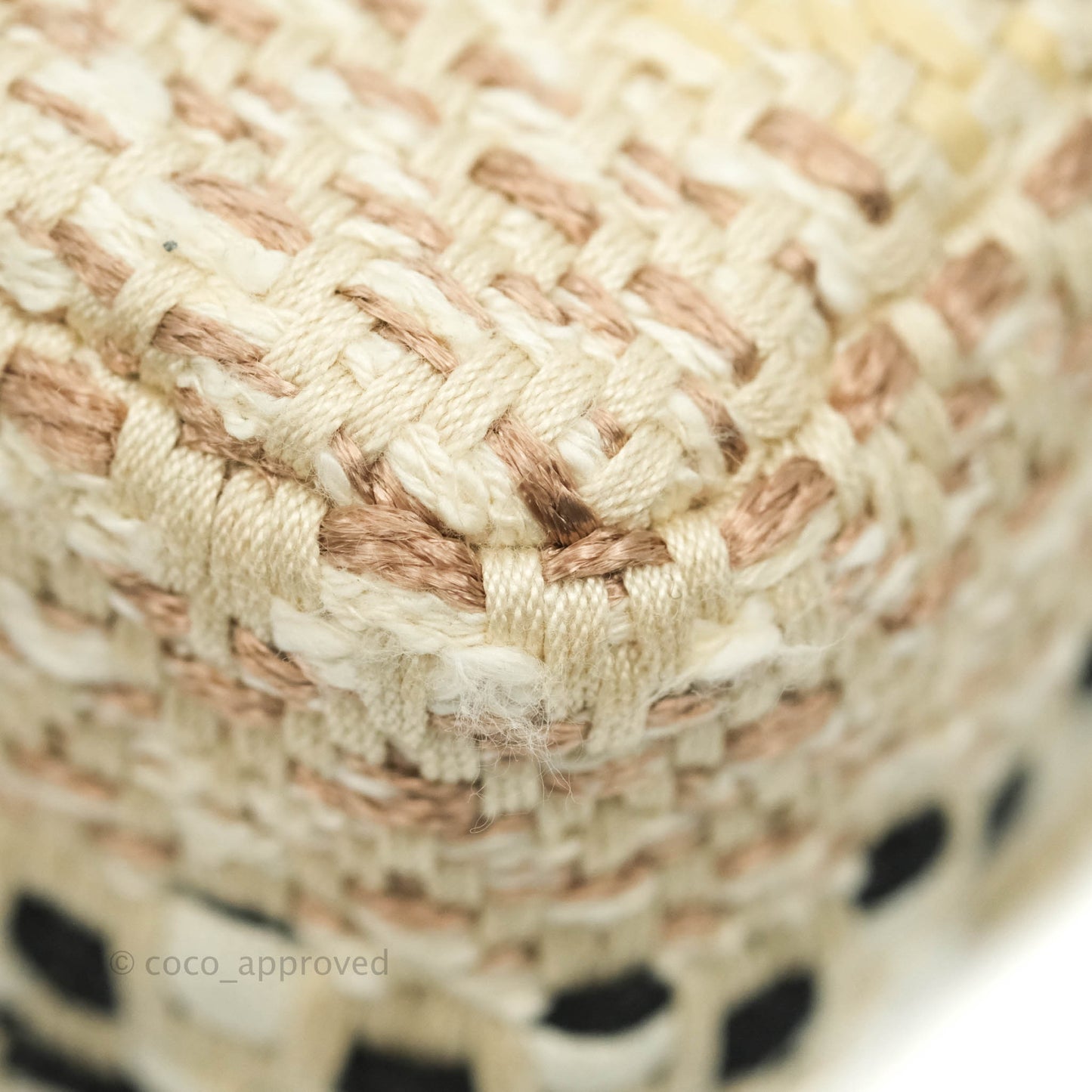 Chanel M/L Medium Flap Beige Tweed Chain Braid Aged Gold Hardware 19P