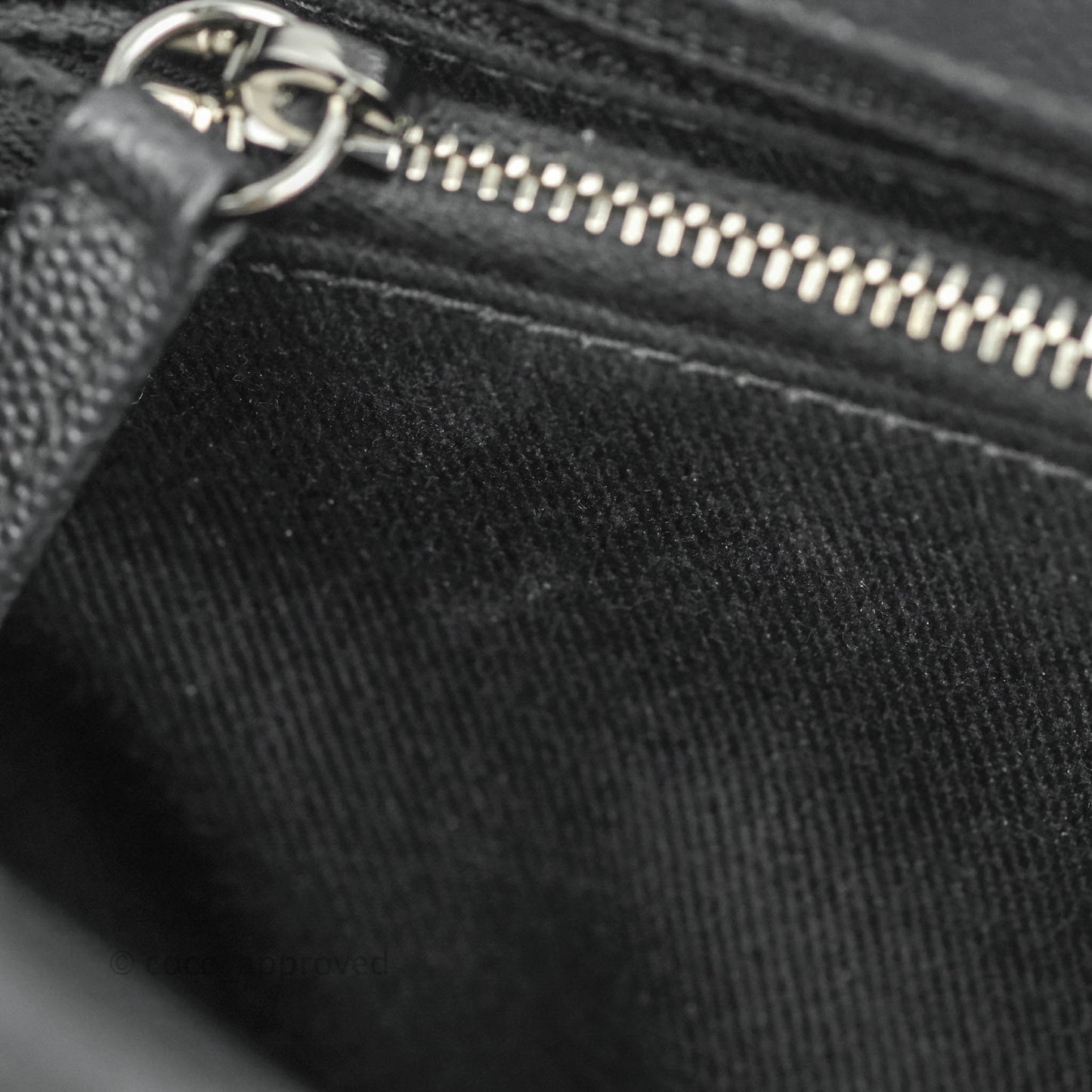 Chanel Medium (Small) Coco Handle Chevron Dark Grey Caviar Black Hardware