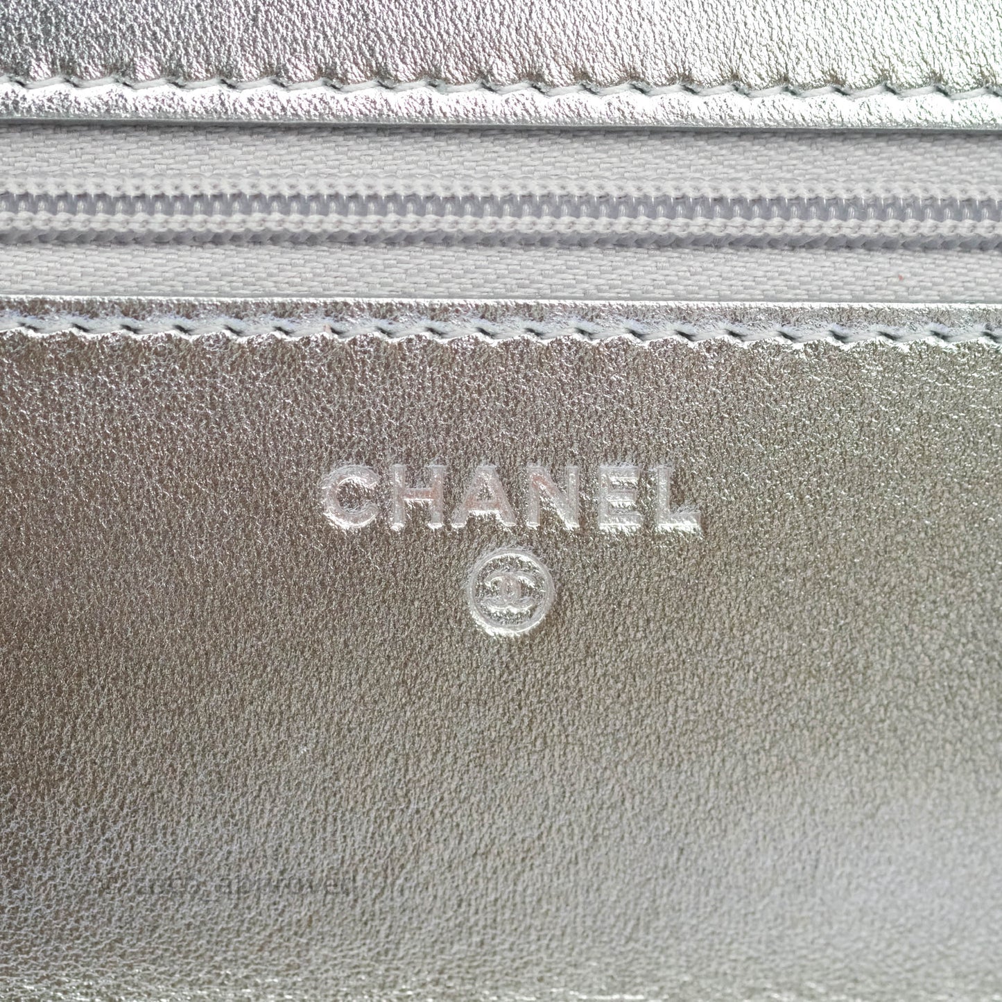 Chanel Quilted Wallet on Chain WOC Metallic Rainbow Lambskin Rainbow Hardware
