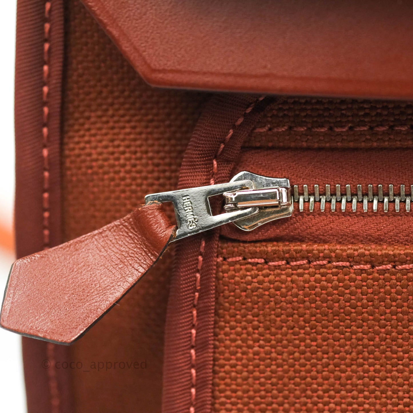 Hermès Herbag Zip 31 Rouge H Palladium Hardware