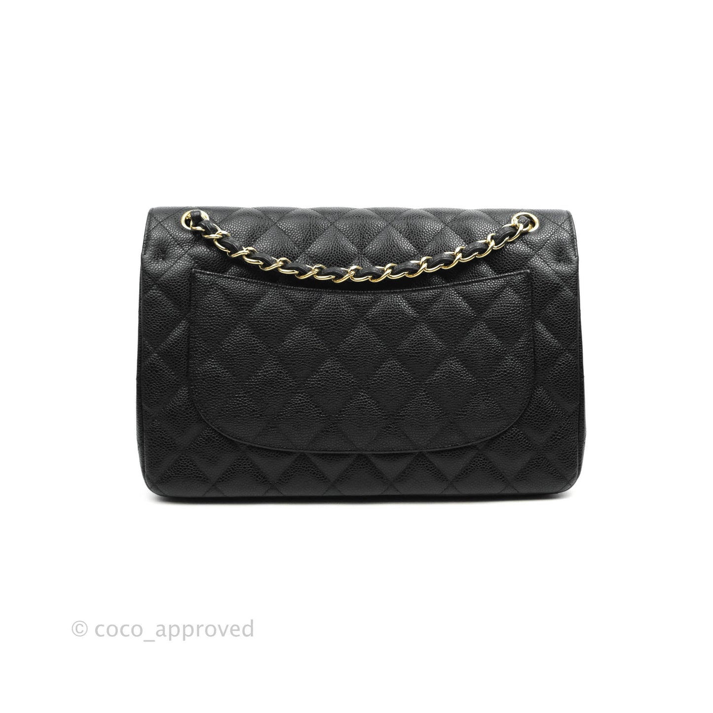 Chanel Jumbo Double Flap Black Caviar Gold Hardware⁣⁣