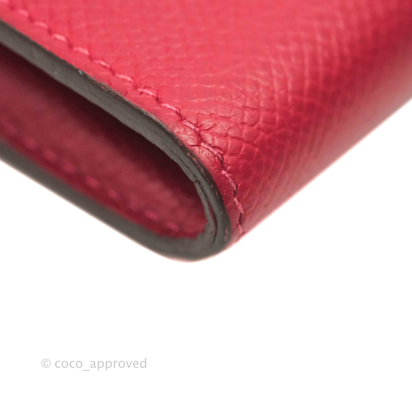 Hermès Kelly Wallet Red Epsom Palladium Hardware