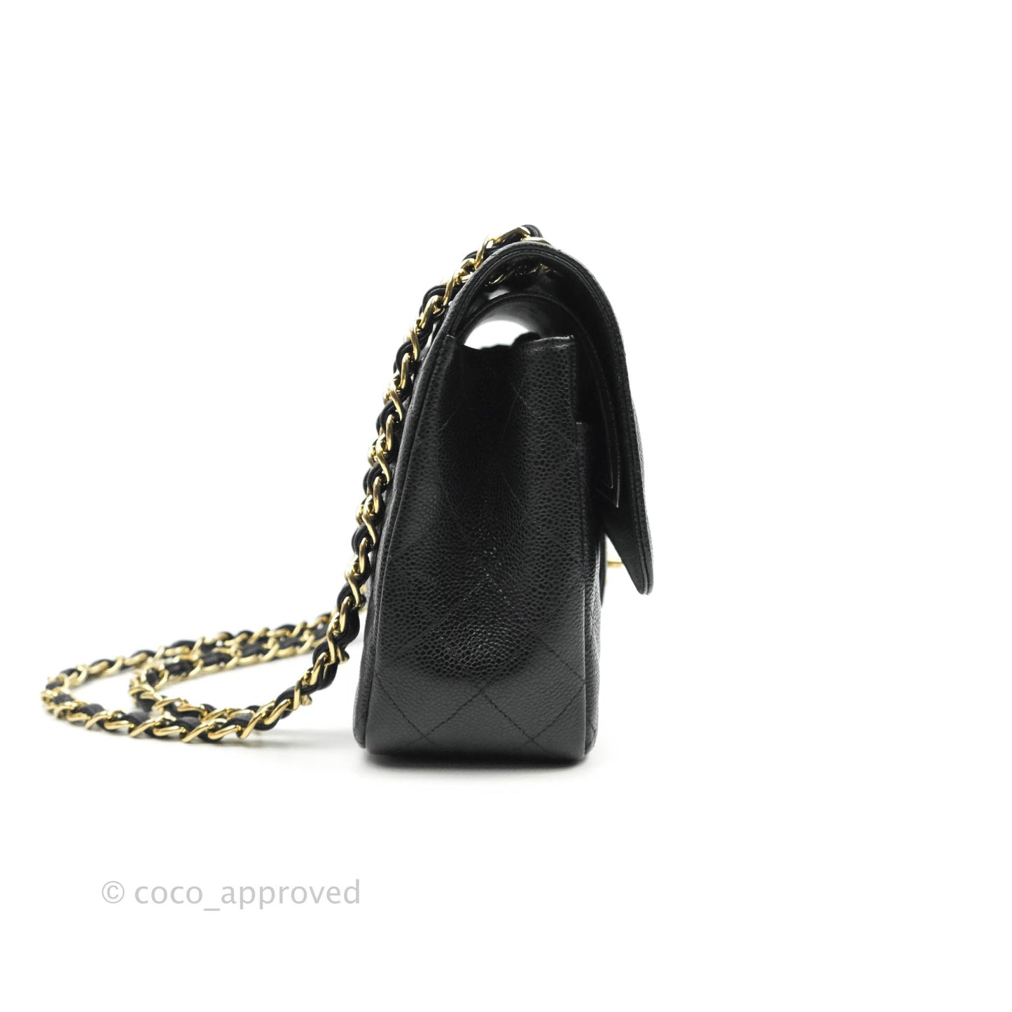 Chanel Jumbo Double Flap Black Caviar Gold Hardware⁣⁣
