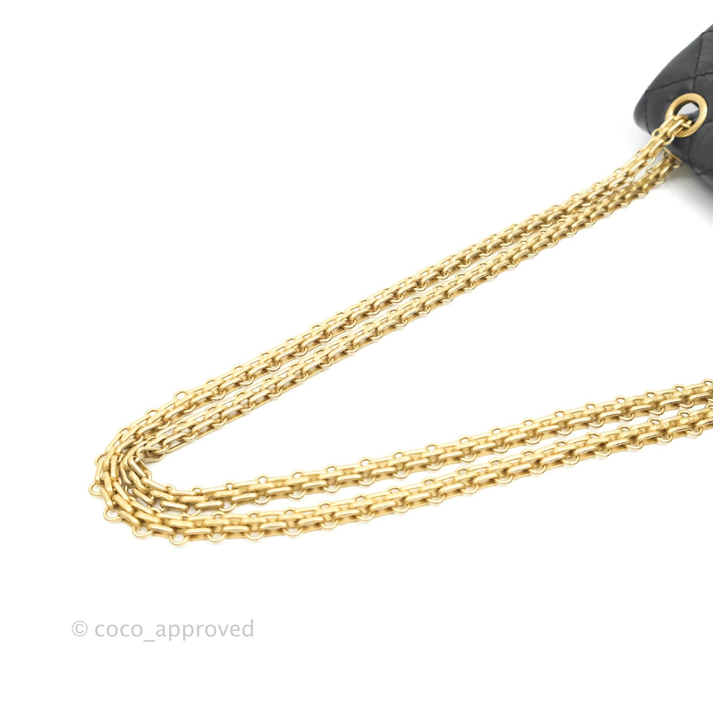 Chanel Mini Reissue 224 Navy Aged Calfskin Aged Gold Hardware