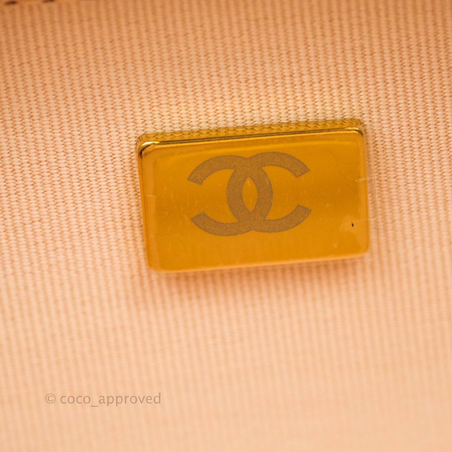 Chanel Quilted Small Like The Wallet Flap Light Beige Caviar Light Gold Hardware 22C