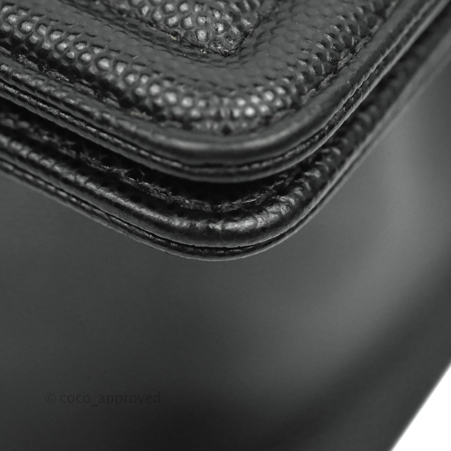 Chanel Medium Quilted Boy Black Caviar Aged Gold Hardware