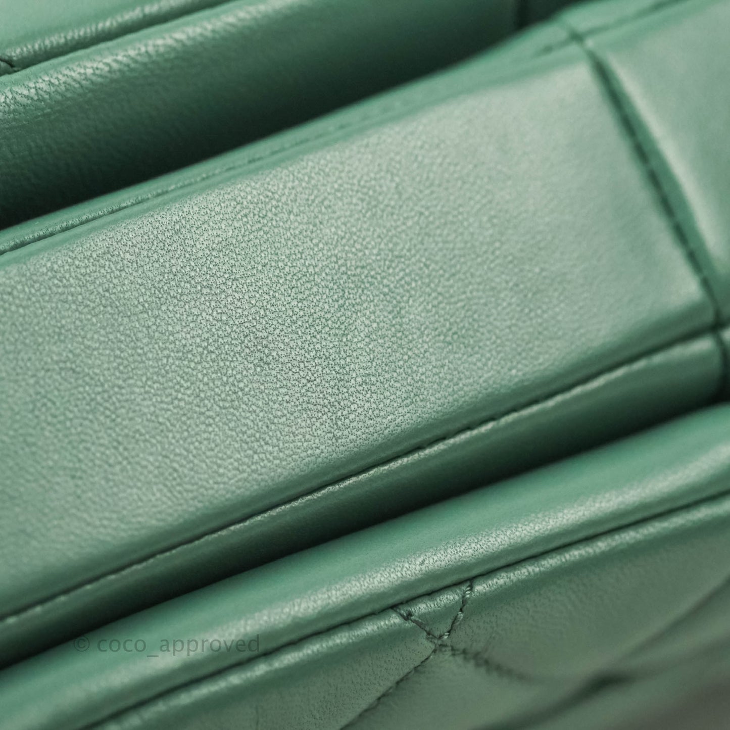 Chanel Quilted Trendy CC Small Green Lambskin Gold Hardware