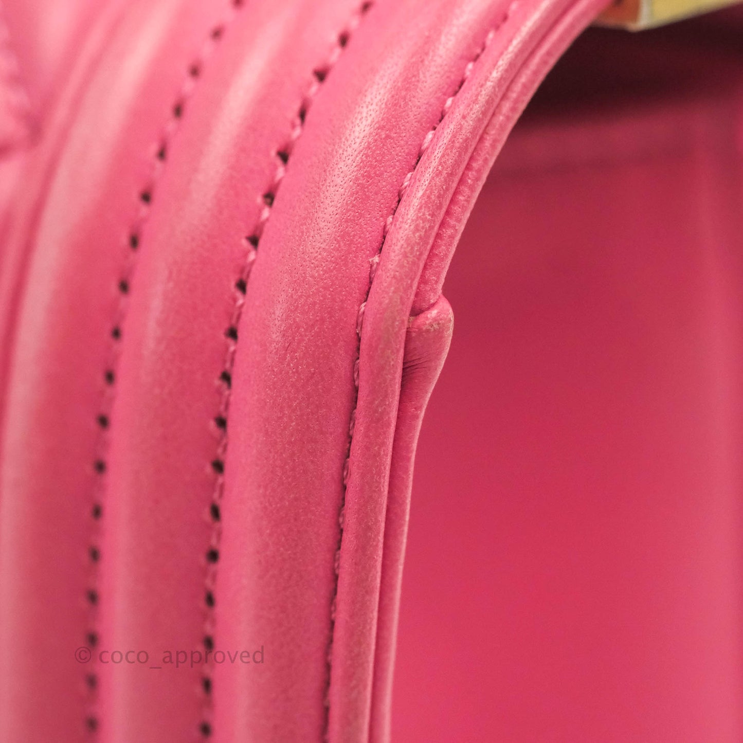 Chanel Quilted Medium Boy Bag Pink Lambskin Aged Gold Hardware