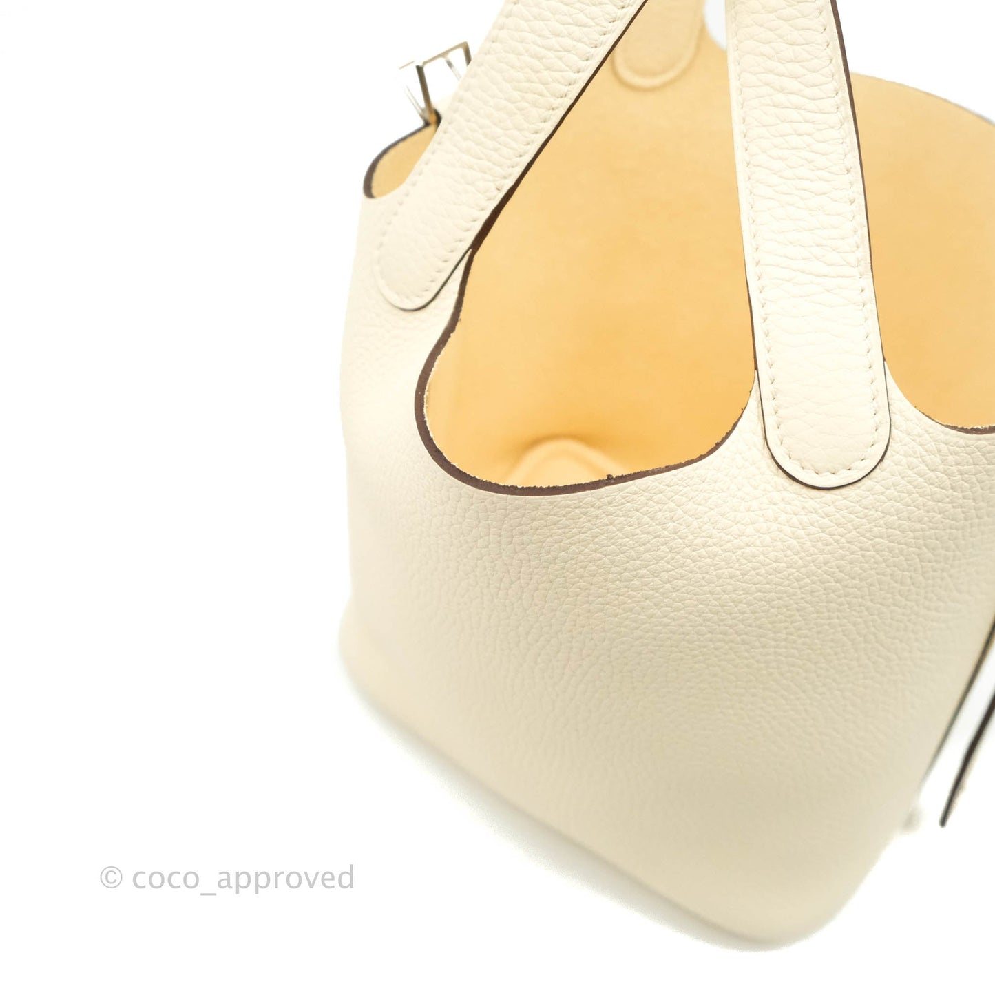 Hermès Clemence Picotin Lock 18 Nata Silver Hardware