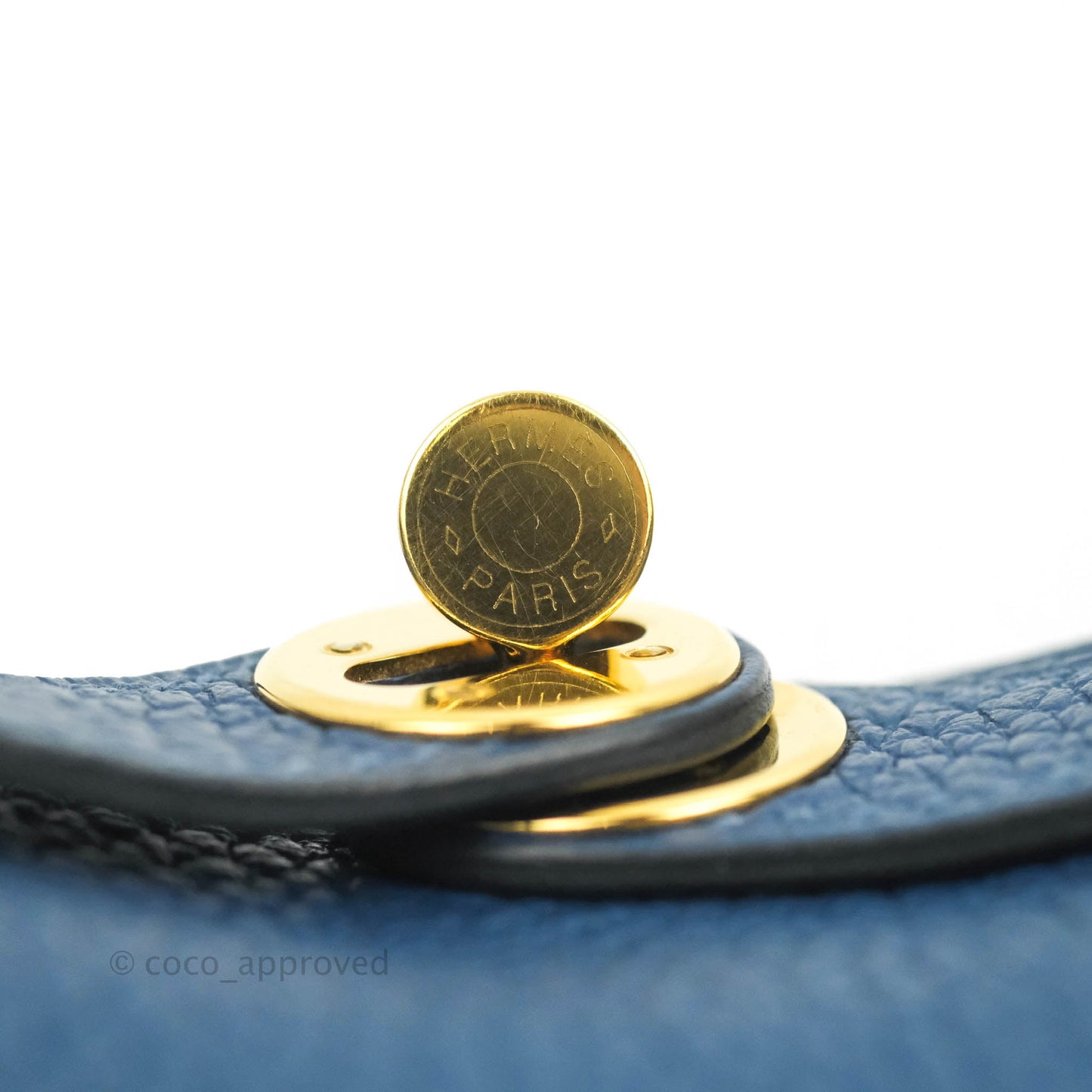 Hermès Mini Lindy 20 Deep Blue Clemence Gold Hardware