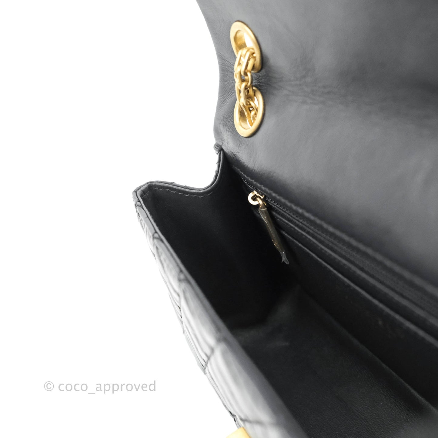 Chanel Mini Reissue 224 Navy Aged Calfskin Aged Gold Hardware