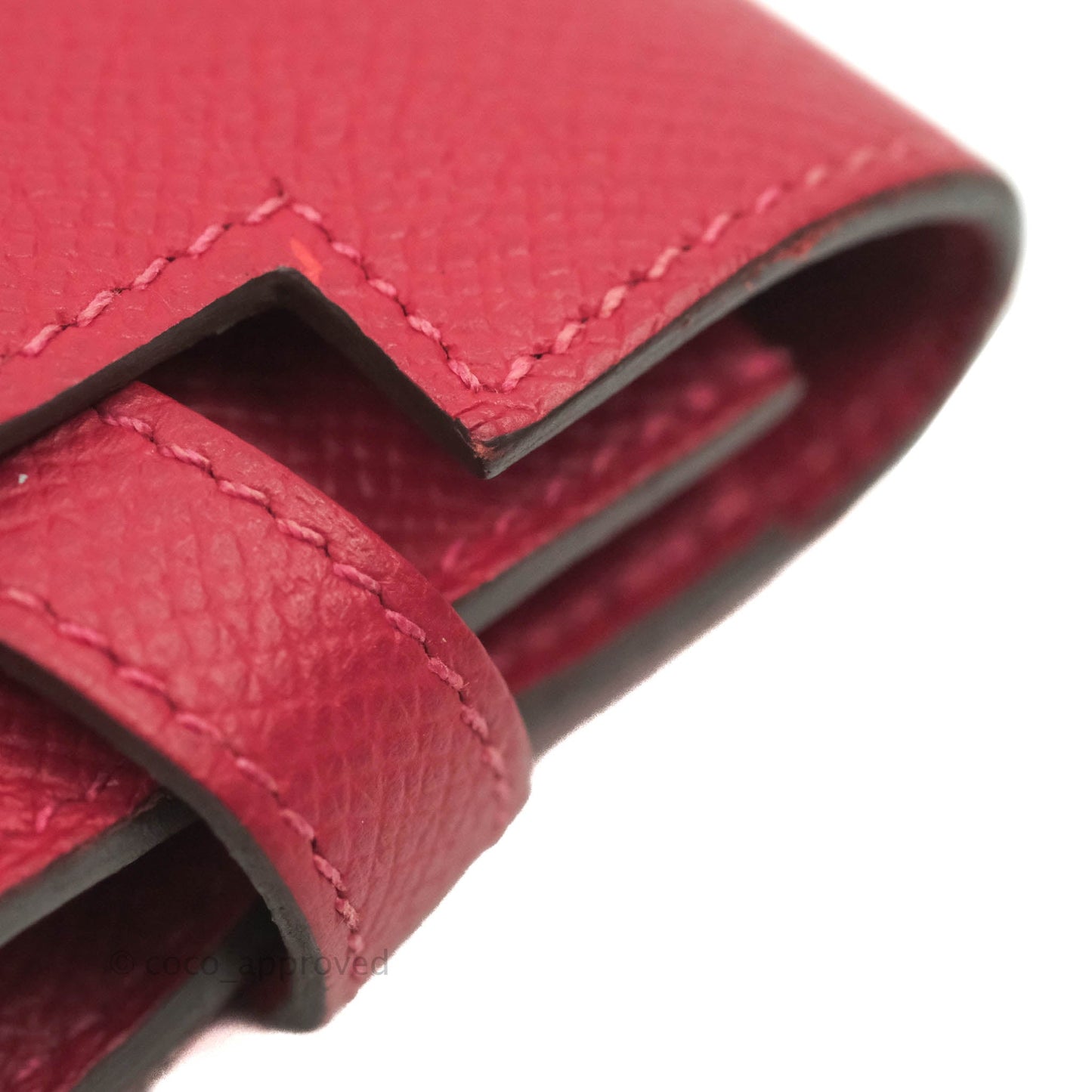 Hermès Kelly Wallet Red Epsom Palladium Hardware