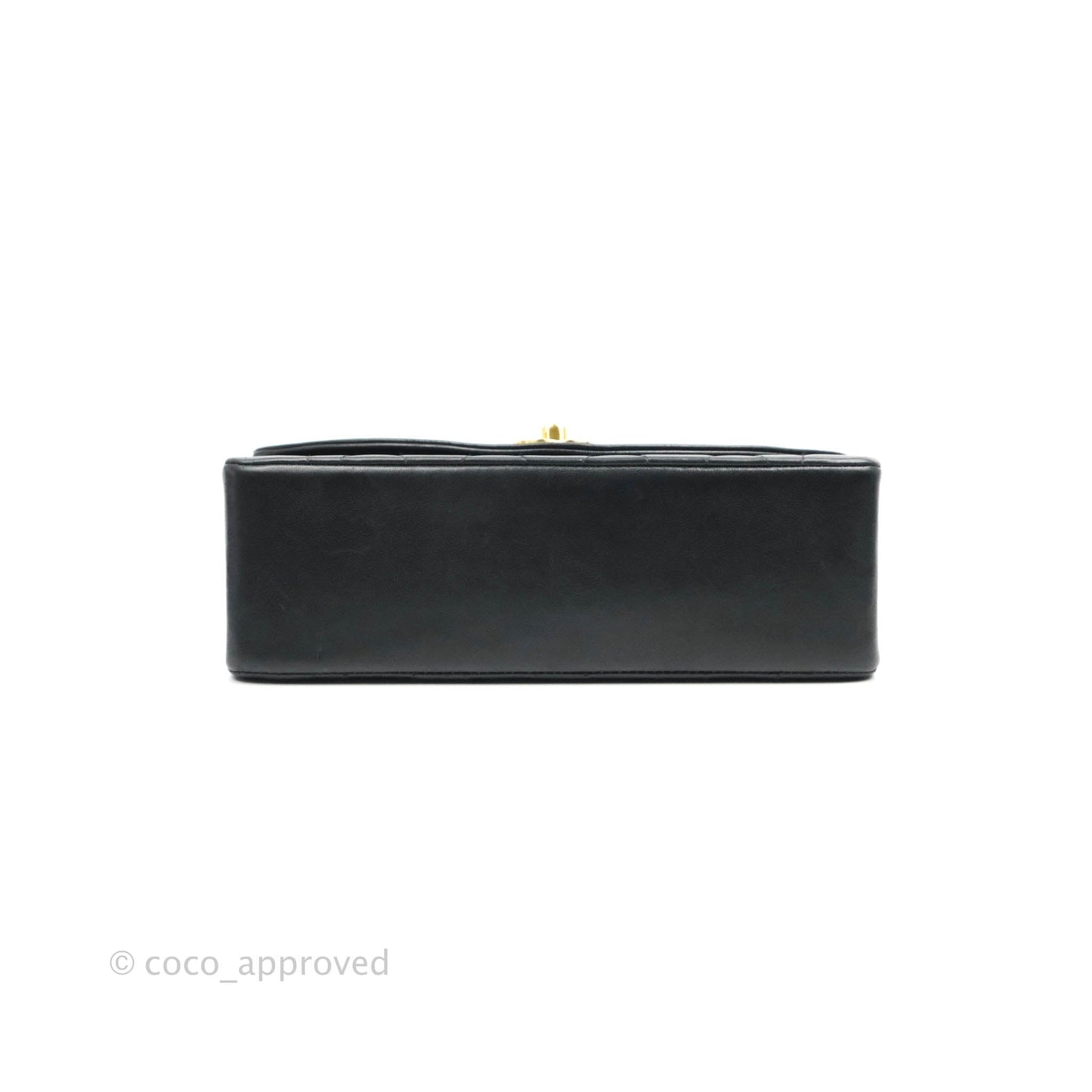 Chanel Vintage Small Classic Diana Flap Bag Black Lambskin 24K Gold Hardware