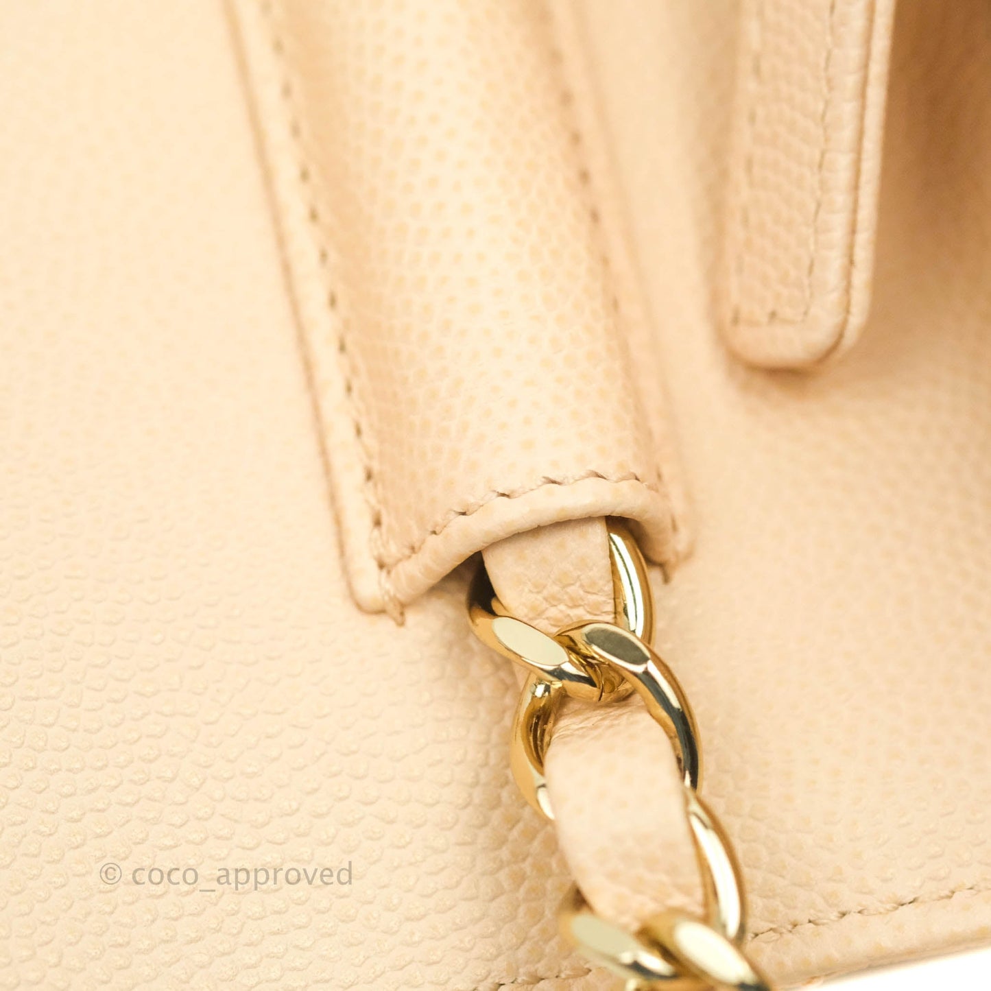 Chanel Quilted Small Like The Wallet Flap Light Beige Caviar Light Gold Hardware 22C