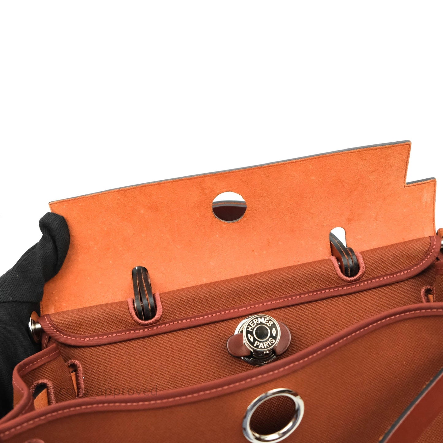 Hermès Herbag Zip 31 Rouge H Palladium Hardware