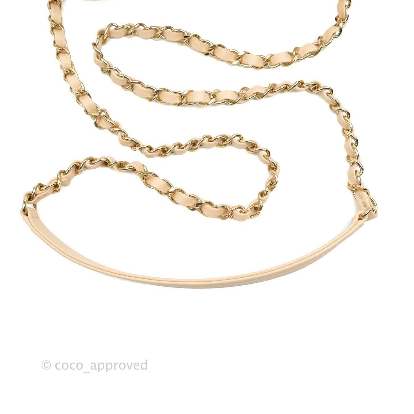 Chanel Quilted Small Like The Wallet Flap Light Beige Caviar Light Gold Hardware 22C