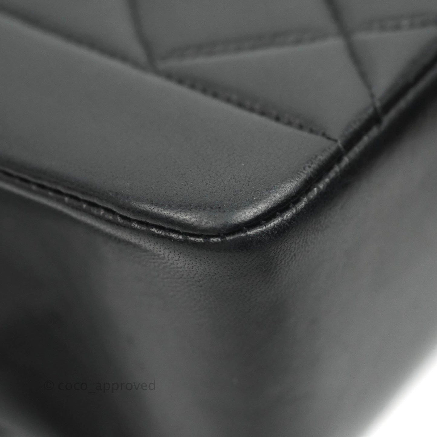 Chanel Vintage Small Classic Diana Flap Bag Black Lambskin 24K Gold Hardware