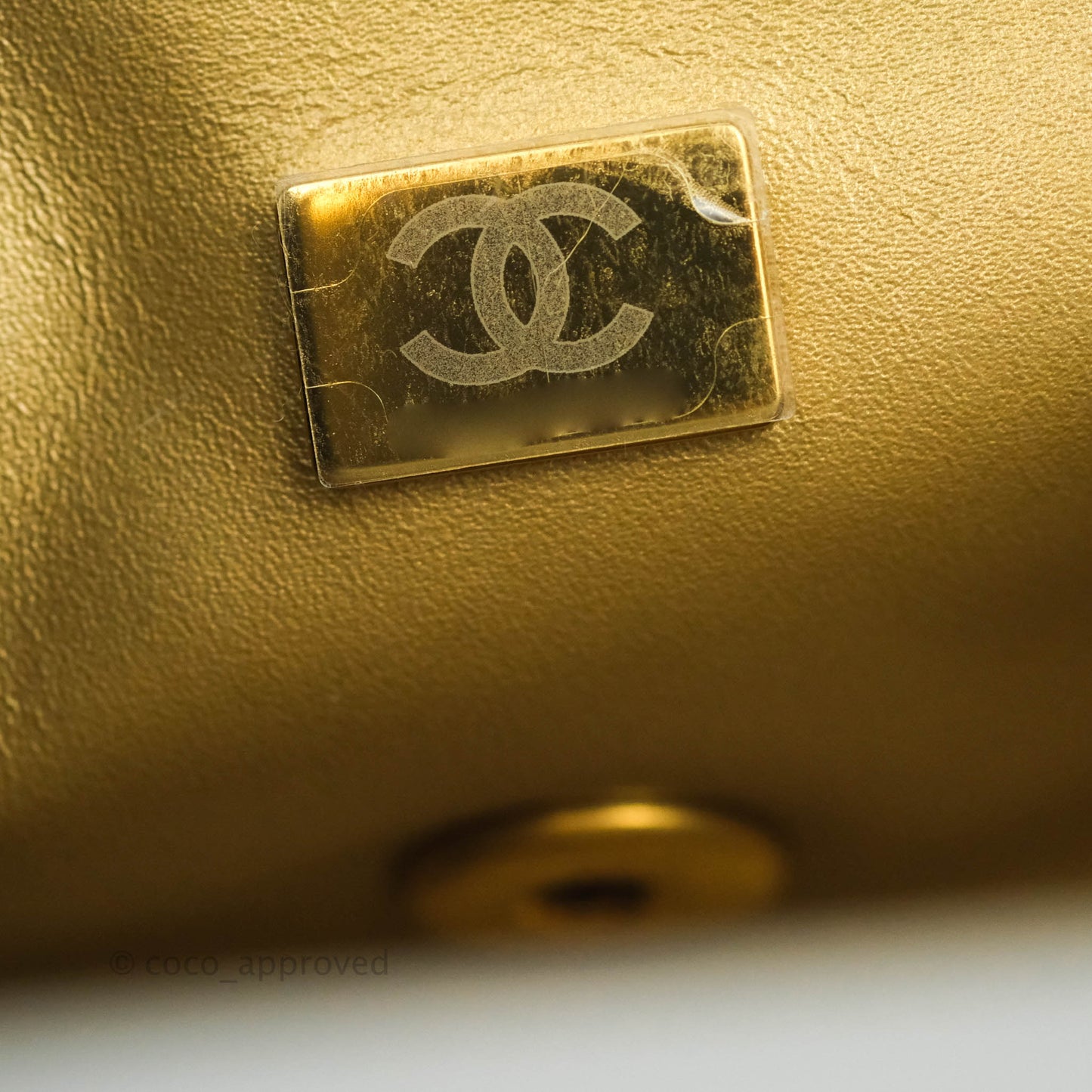 Chanel Mini Rectangular Pearl Crush Quilted Grey Lambskin Aged Gold Hardware