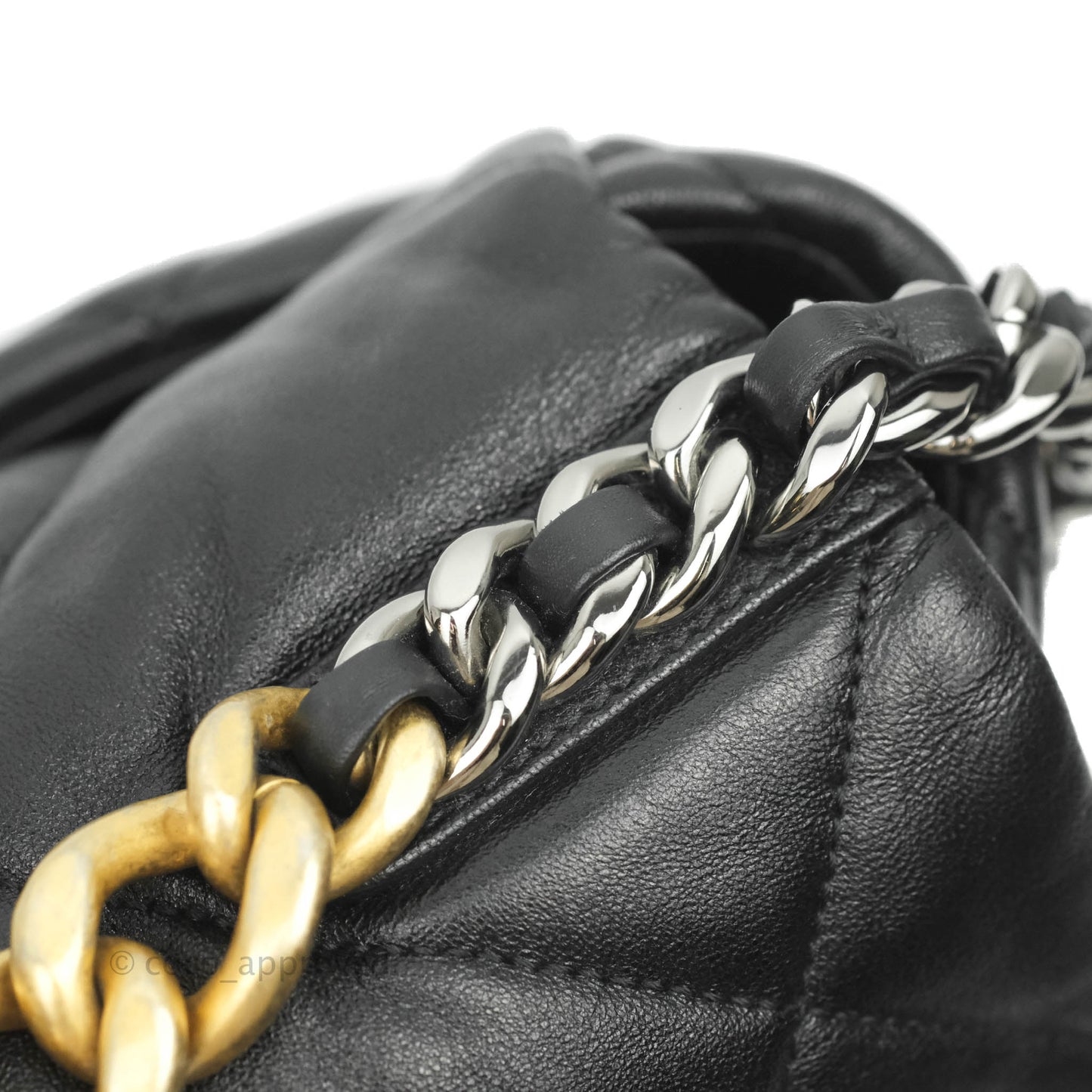 Chanel 19 Medium Black Goatskin Mixed Hardware