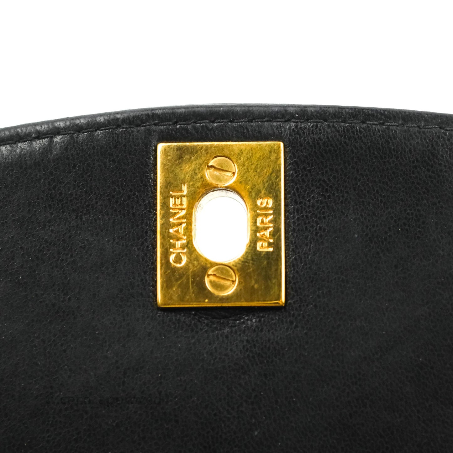 Chanel Vintage Small Quilted Classic Diana Flap Bag Black Lambskin 24K Gold Hardware
