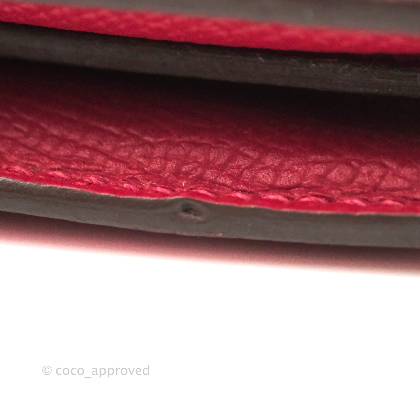 Hermès Kelly Wallet Red Epsom Palladium Hardware