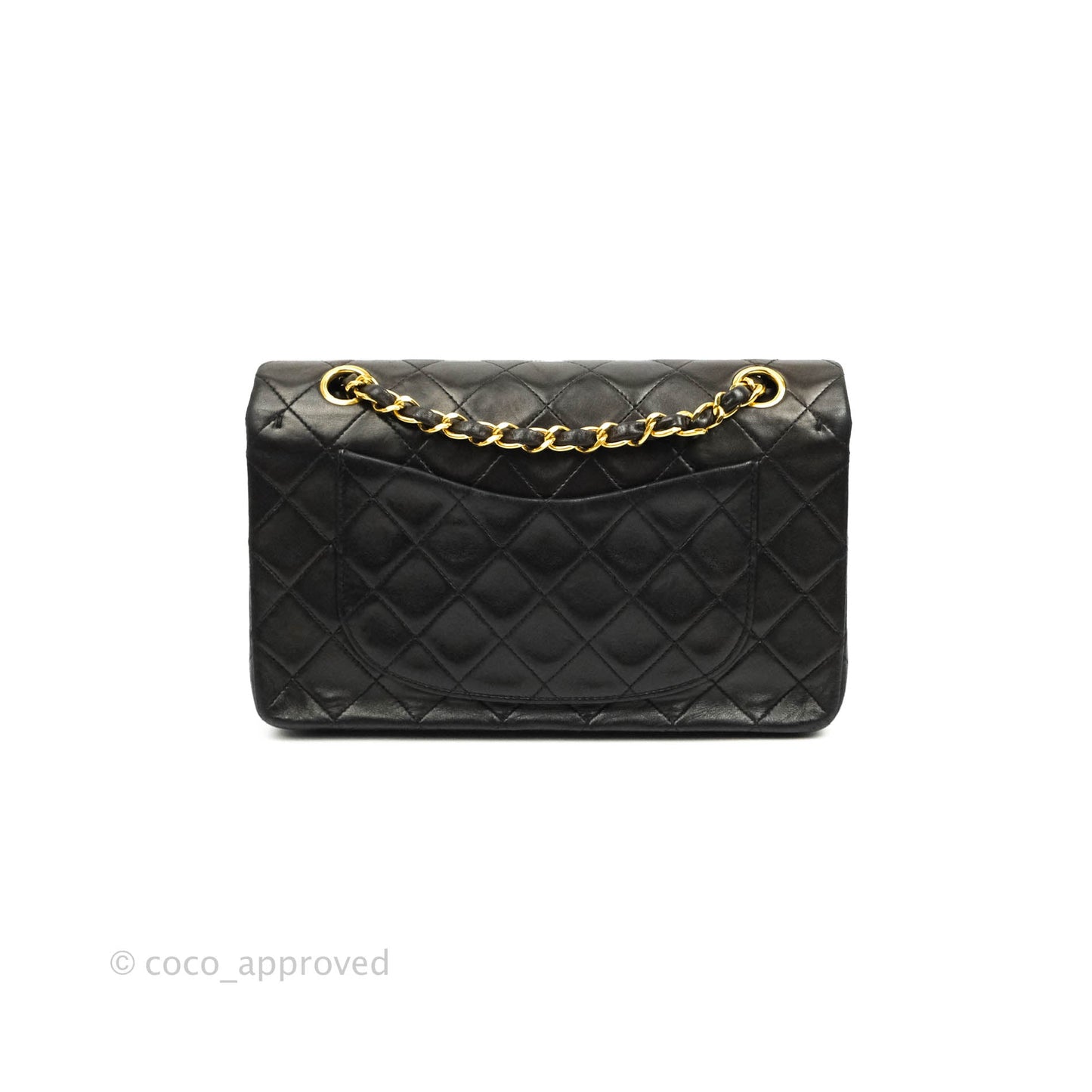 Chanel Classic Vintage Small S/M Flap Dark Brown Lambskin 24K Gold Hardware