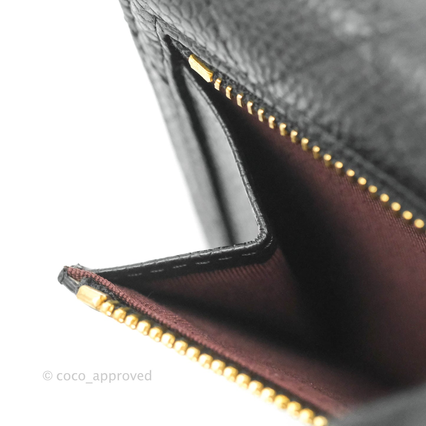 Chanel Classic Flap Wallet Black Caviar Gold Hardware