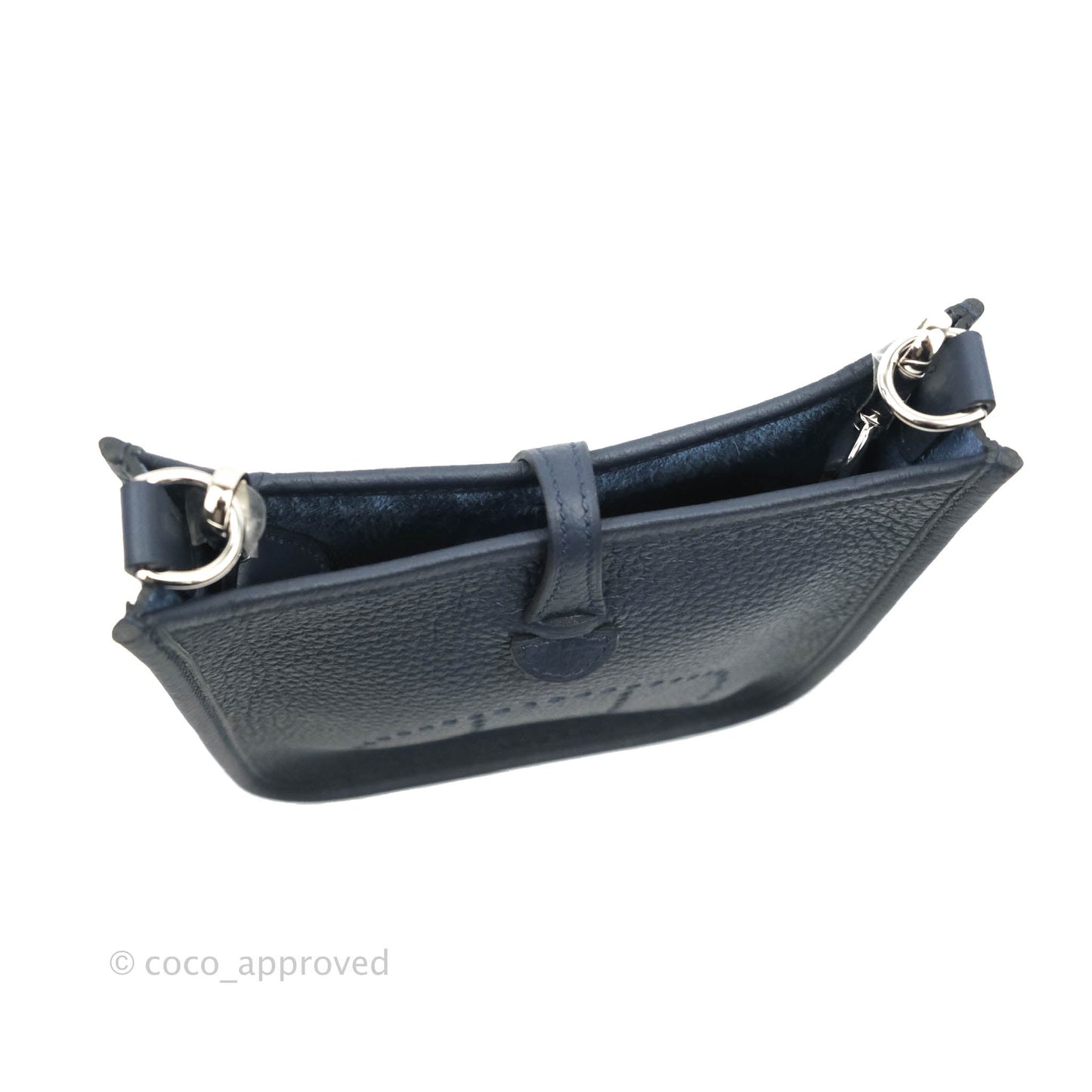Hermès Mini Evelyne 16 Bleu Nuit Clemence