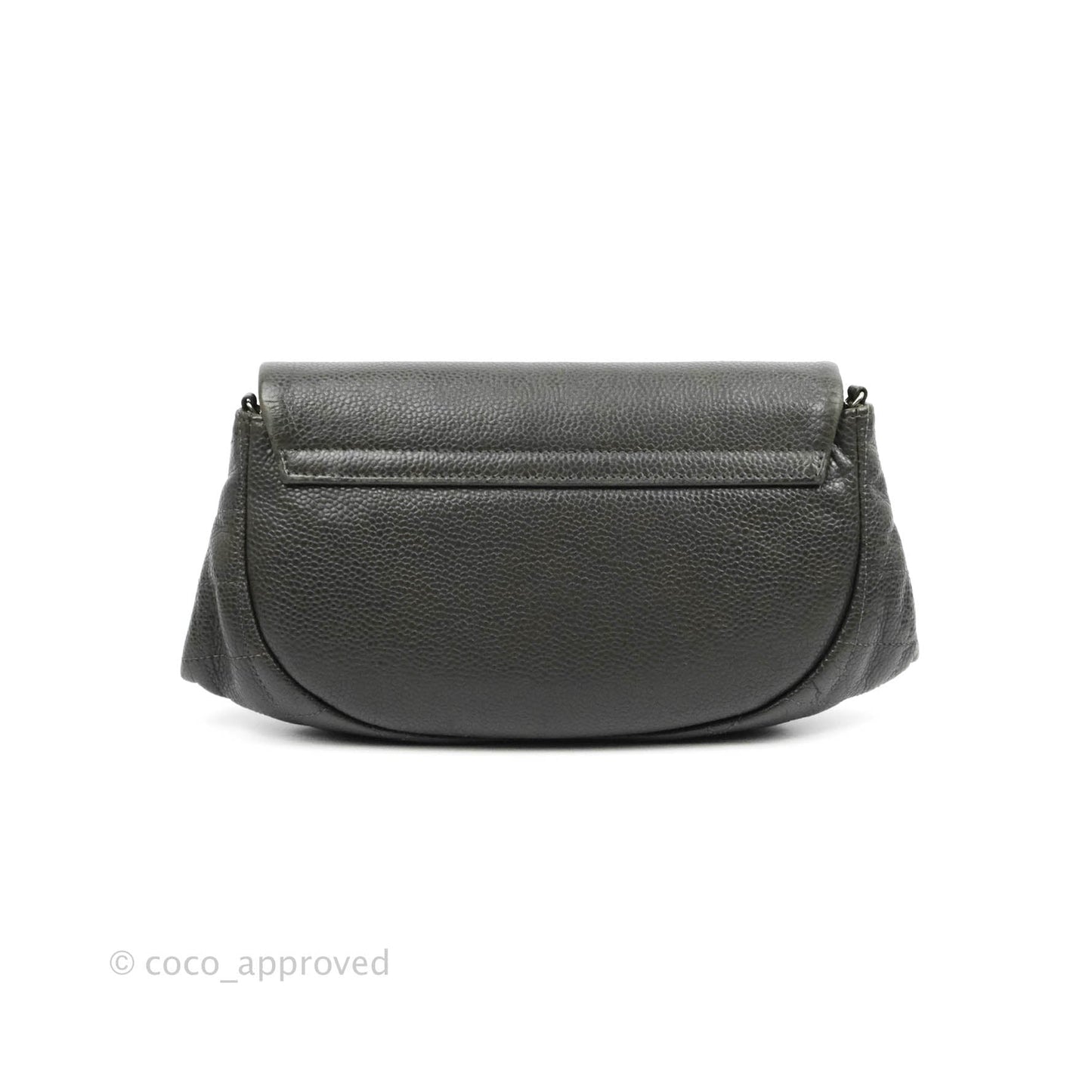 Chanel Wallet on Chain Dark Grey Caviar Silver Hardware