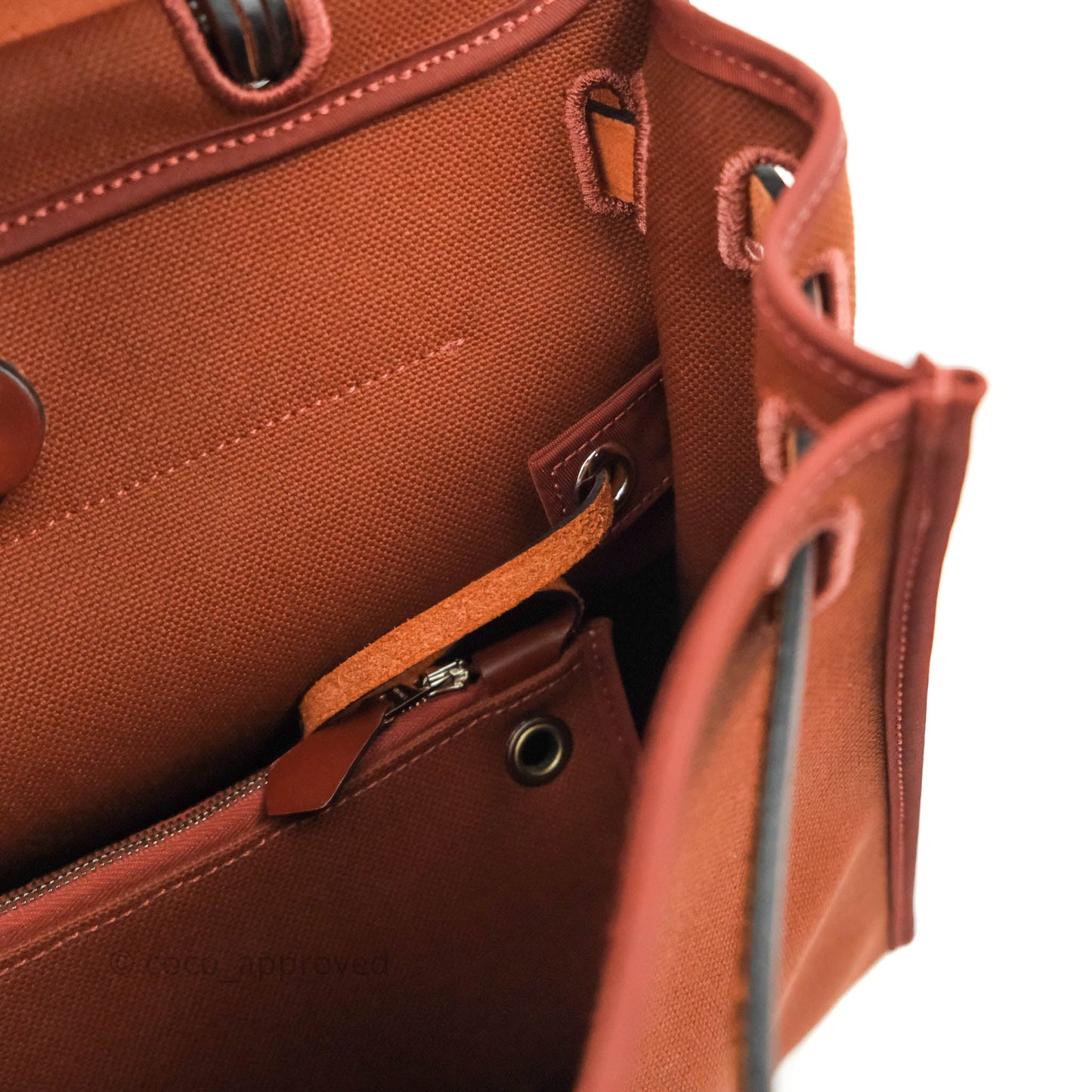 Hermès Herbag Zip 31 Rouge H Palladium Hardware
