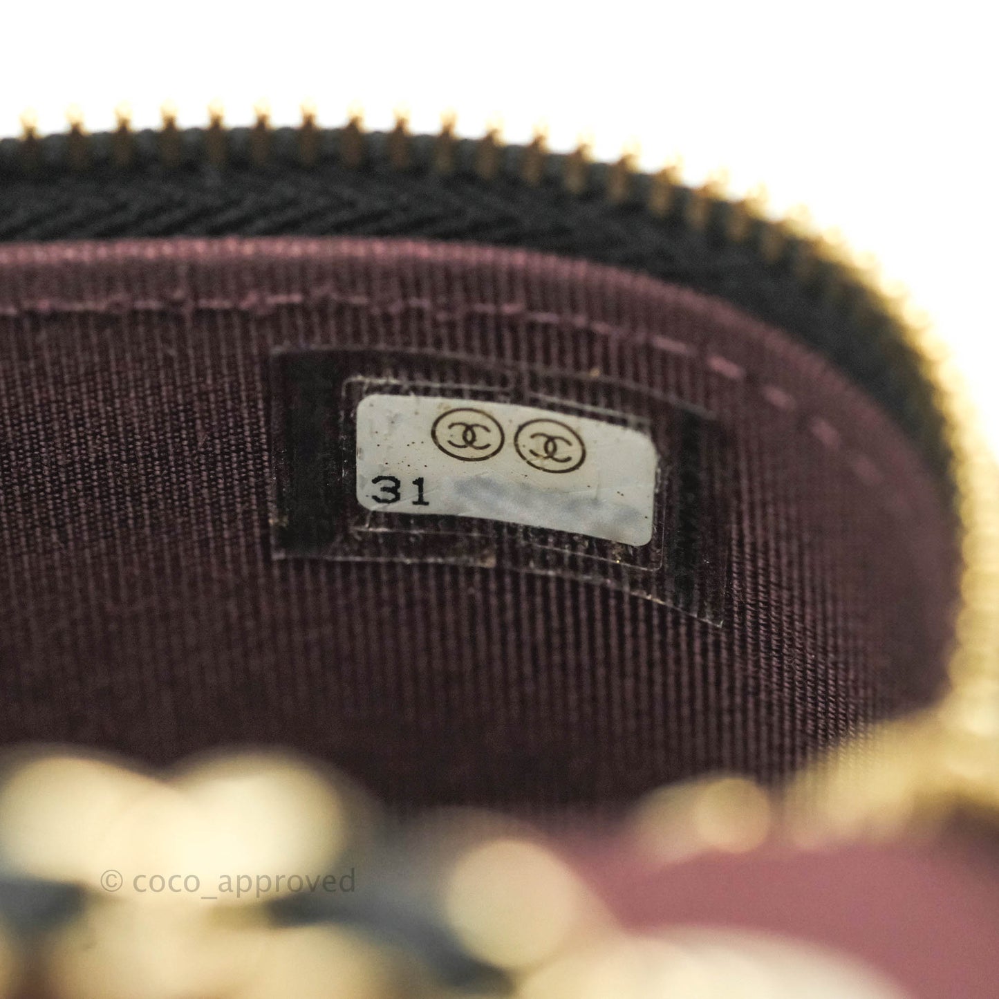 Chanel Classic Mini Vanity With Chain Black Caviar Gold Hardware