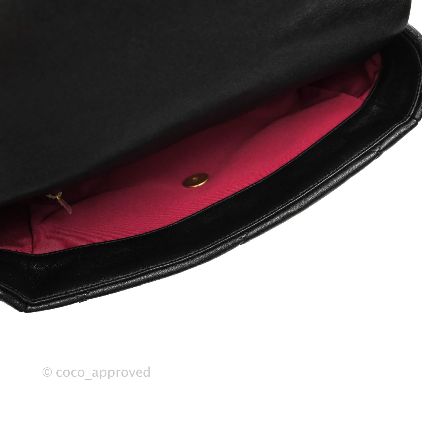 Chanel 19 Medium Black Goatskin Mixed Hardware