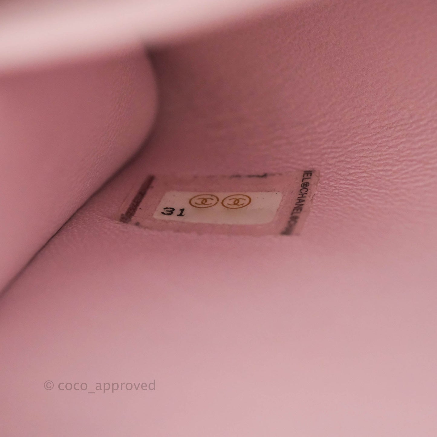 Chanel Mini Flap Bag with Top Handle Pink Crumpled Lambskin Aged Gold Hardware