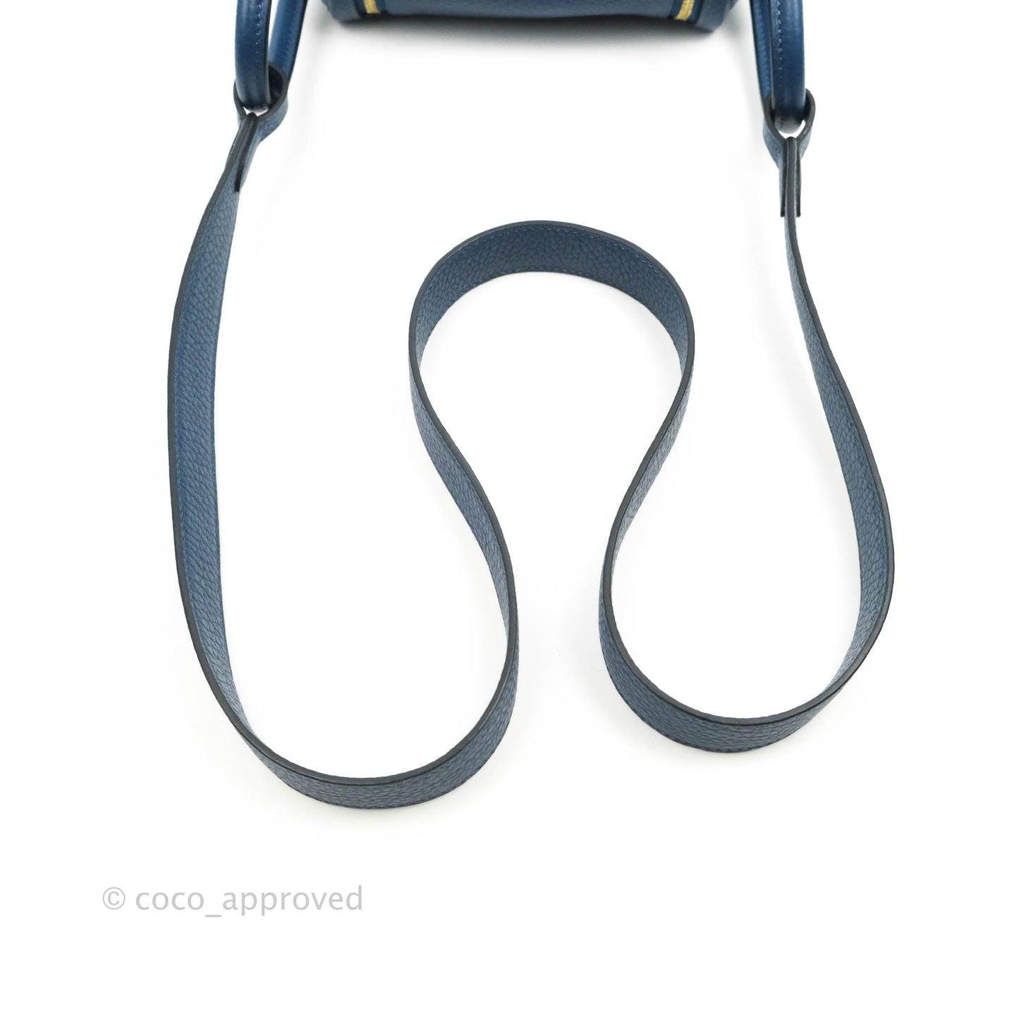 Hermès Mini Lindy 20 Deep Blue Clemence Gold Hardware