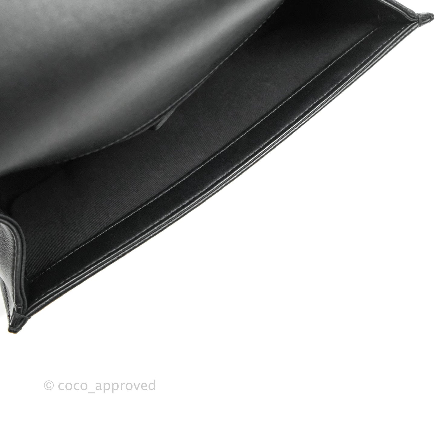 Chanel Quilted Medium Black Calfskin Boy Flap Ruthenium Hardware