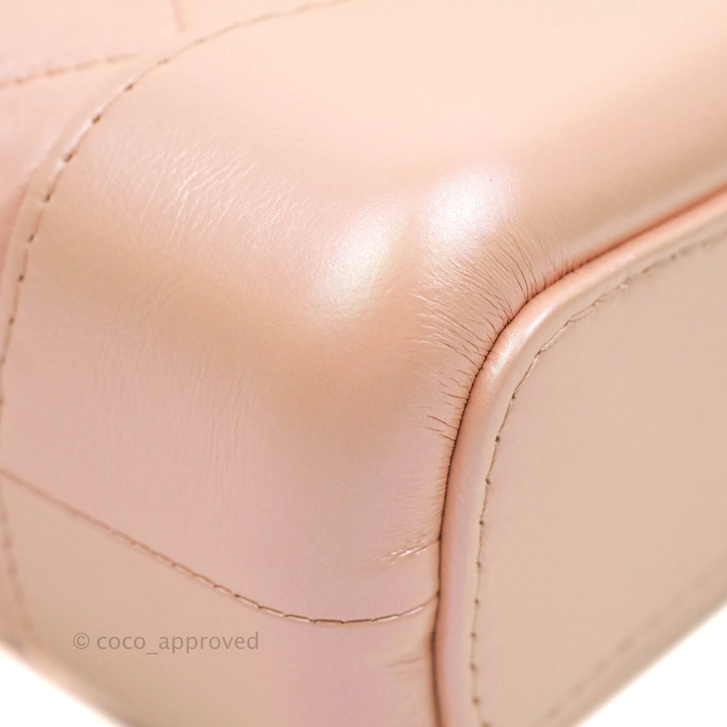 Chanel Small Gabrielle Hobo Iridescent Pink Aged Calfskin Mixed Hardware